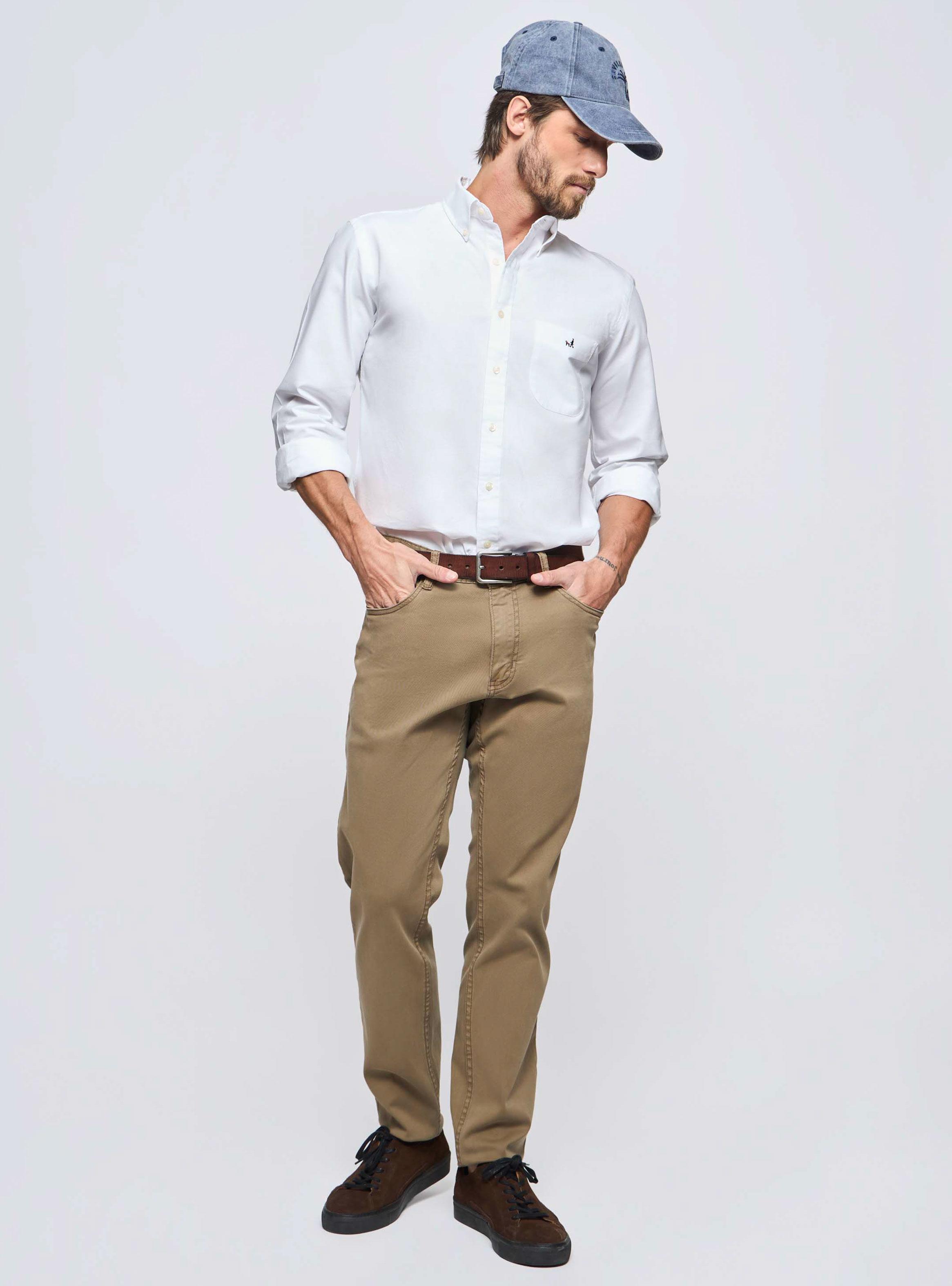 Camisa Oxford Casual Algodón Regular-3