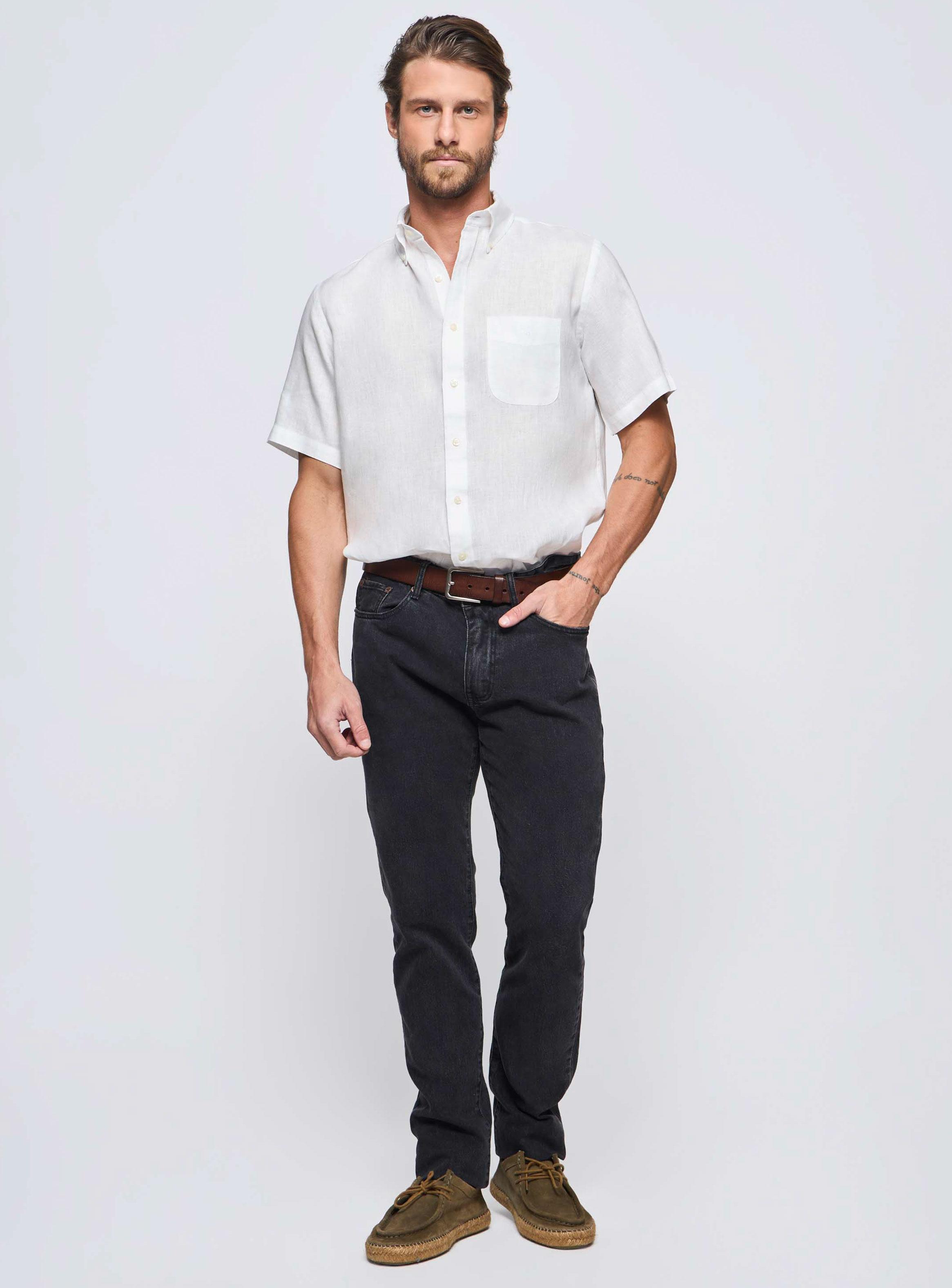 Camisa Manga Corta  Lino-3