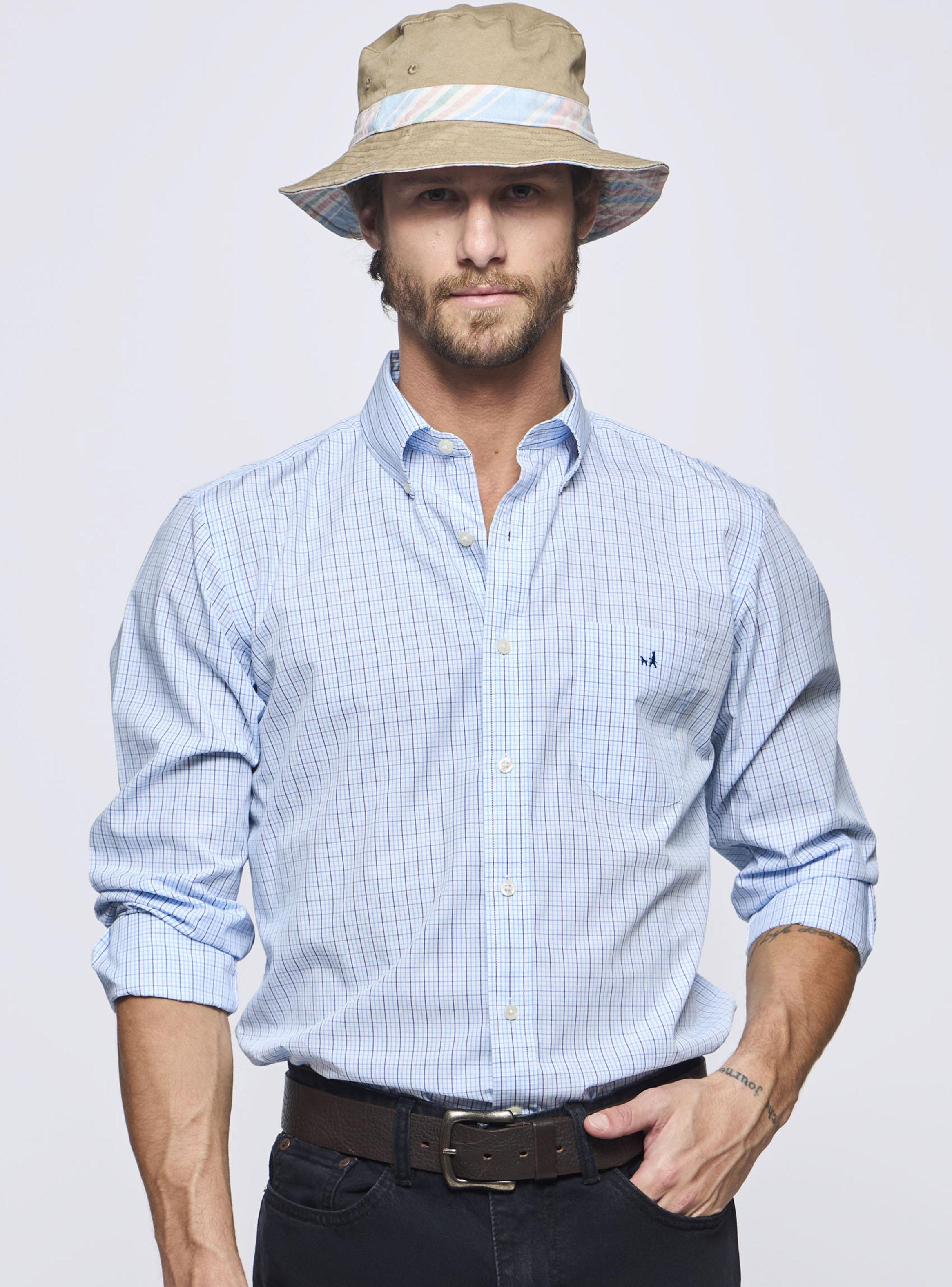 Camisa Casual Cuadro-0