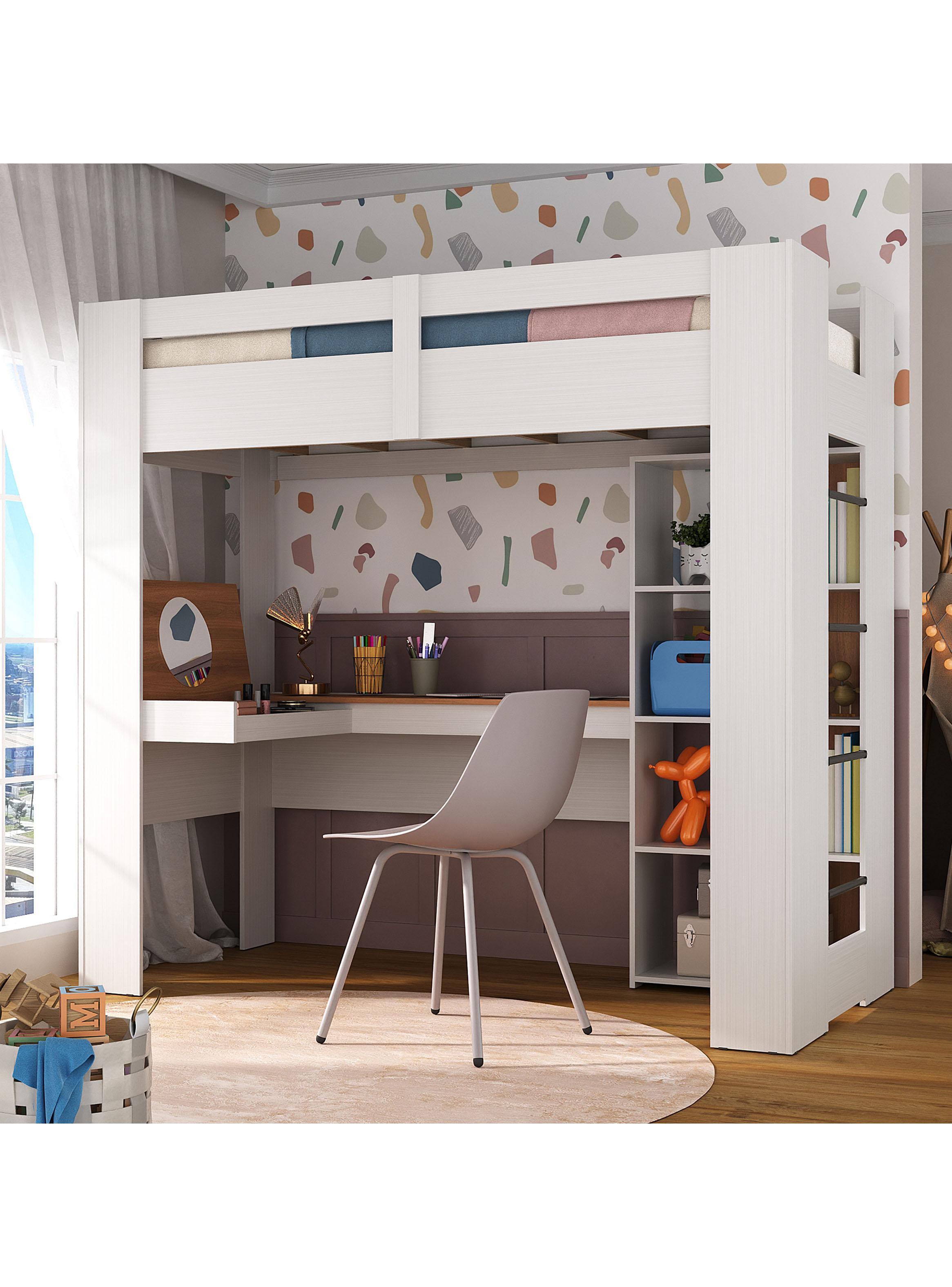 Cama Americana 1 Plaza + Escritorio-3