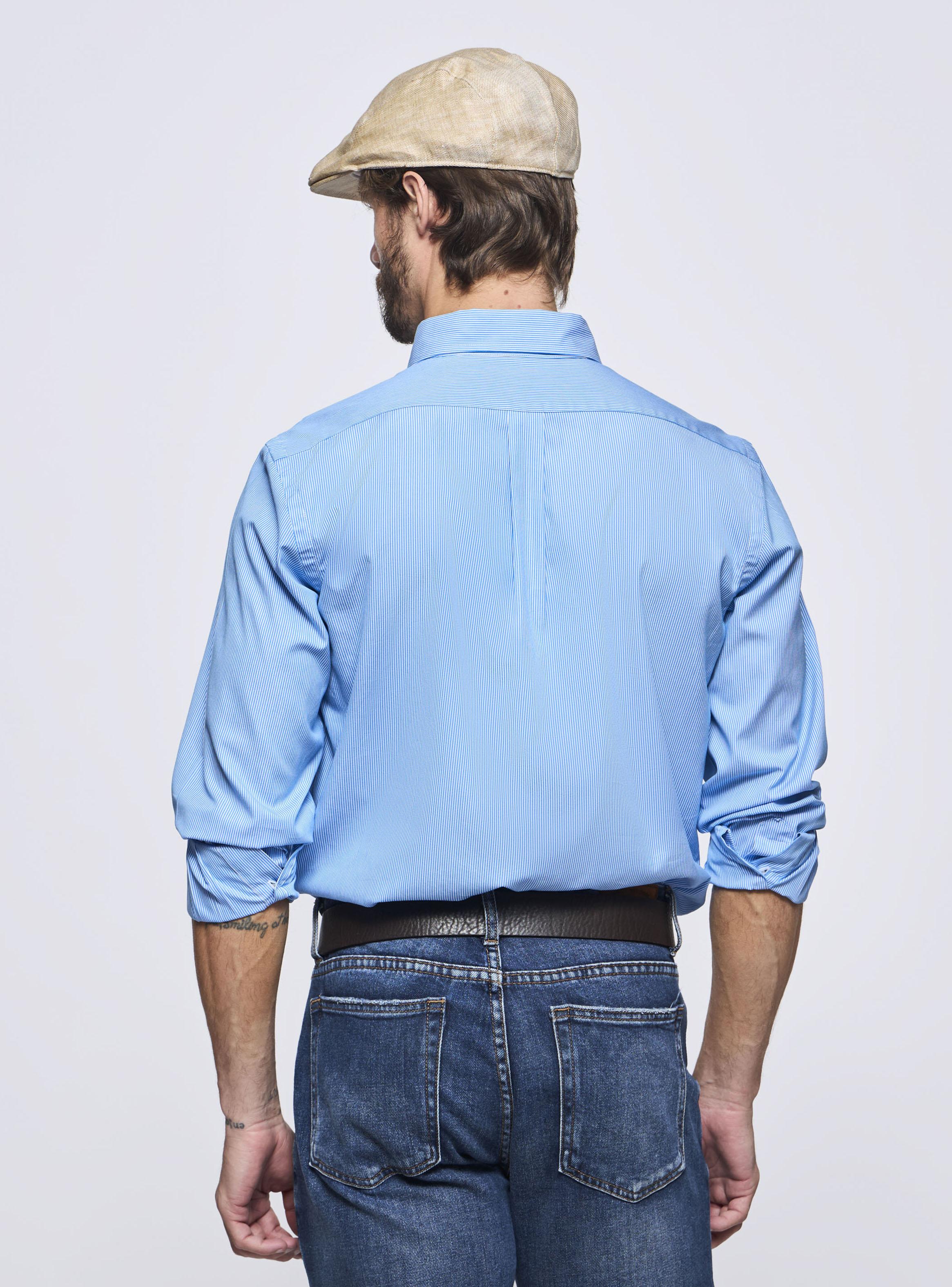 Camisa Print Manga Larga Cuadro Regular-1