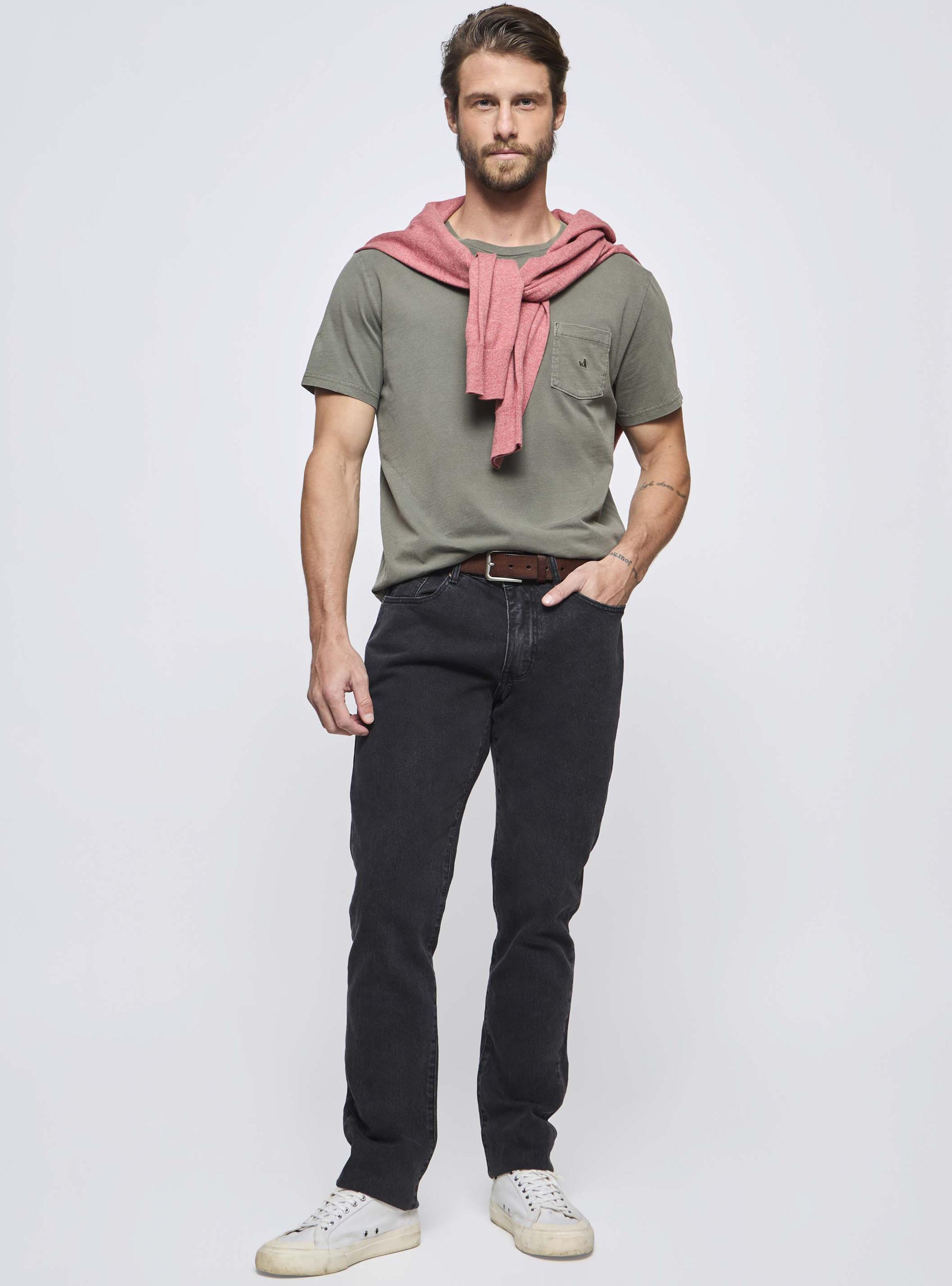 Jeans Regular Liso Sin Tiro-3