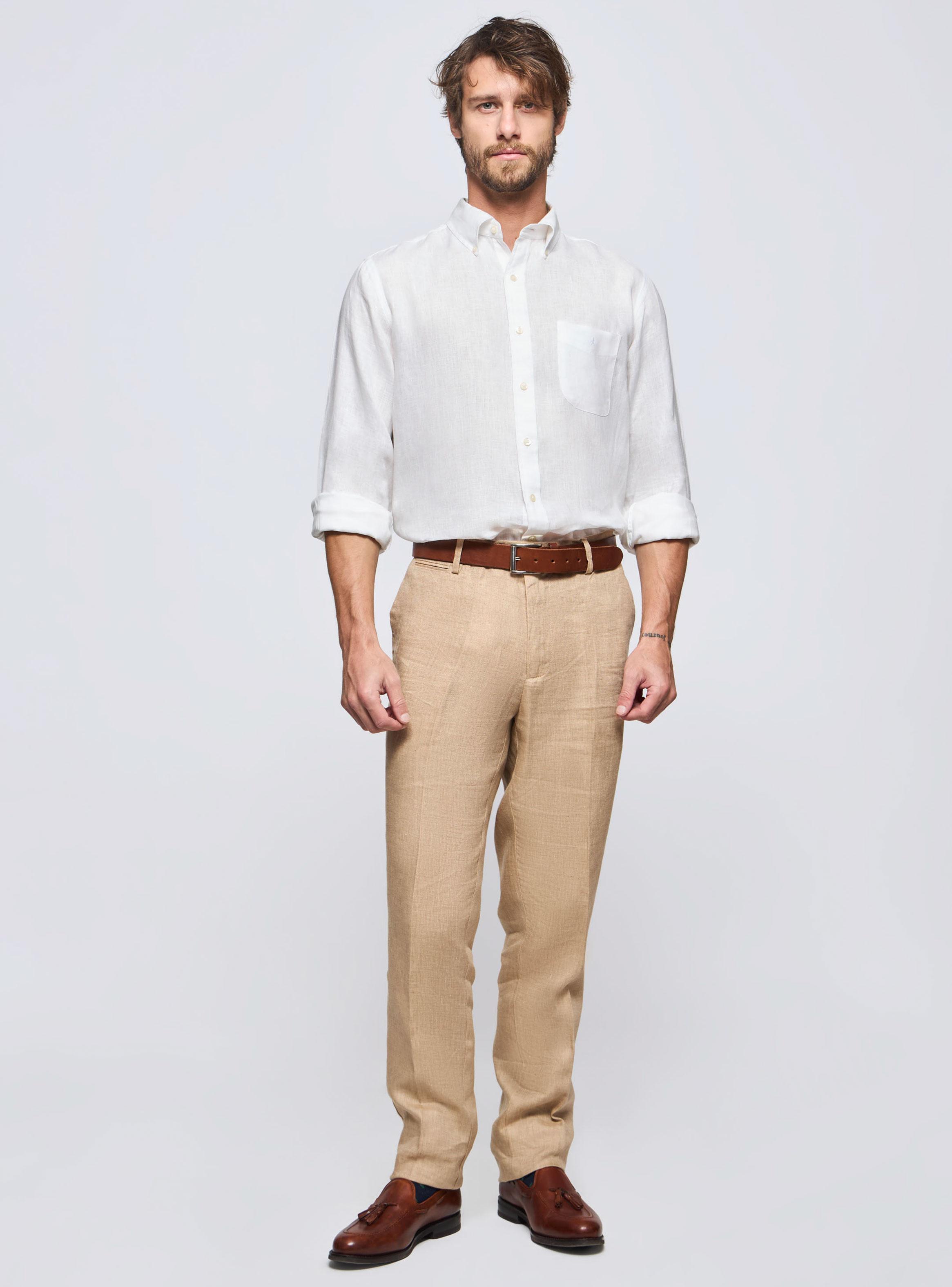 Pantalón Lino Modelo Danddy Regular-3