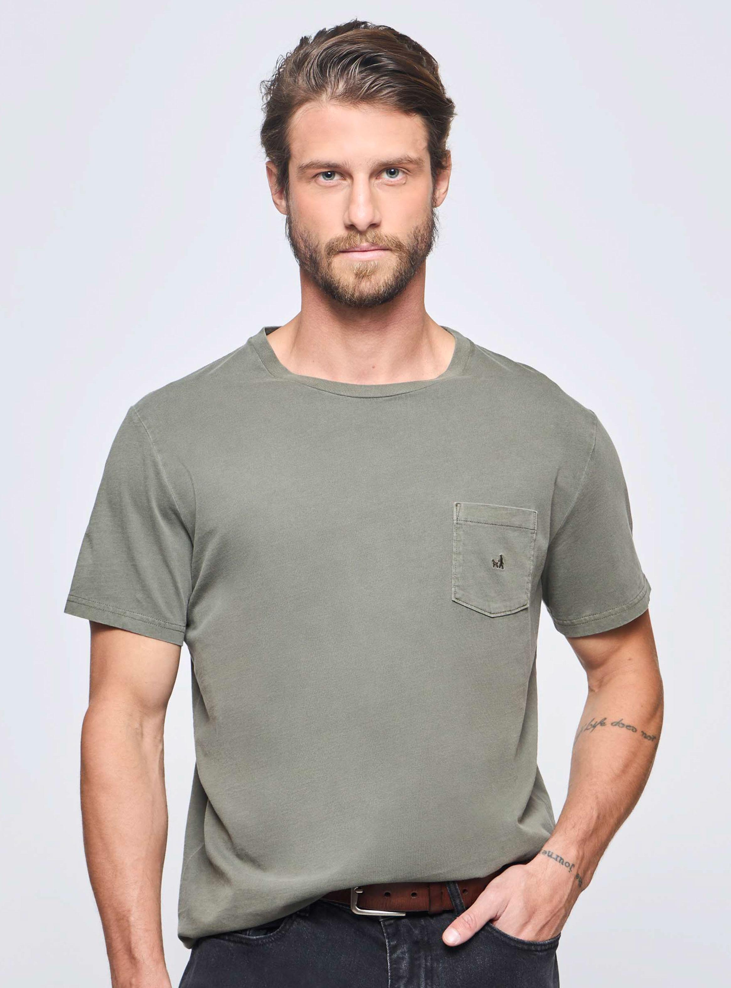 Polera con Bolsillo Manga Corta-0