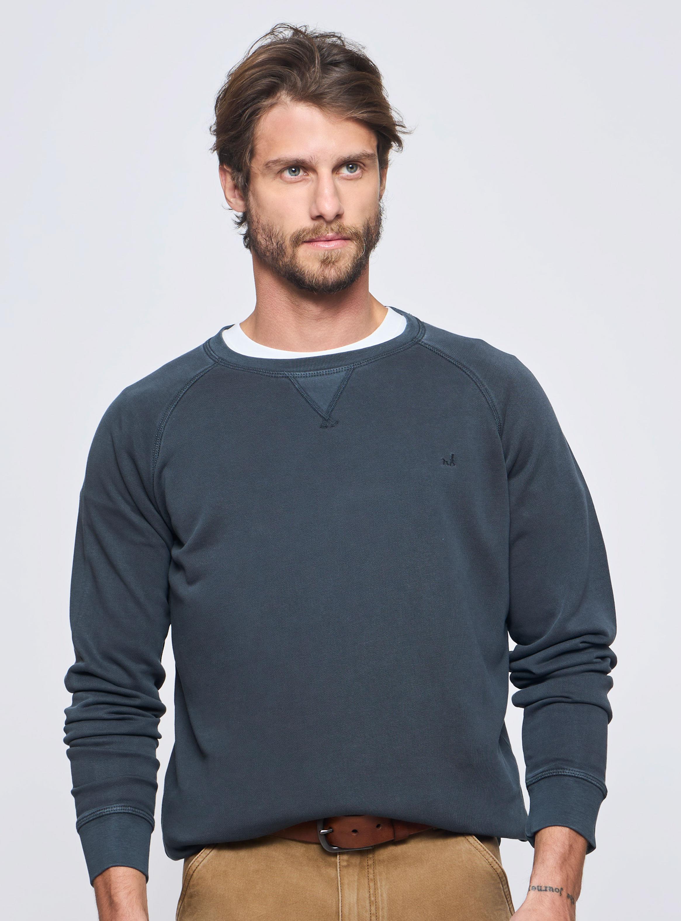 Polerón Manga Larga Regular Fit Cuello Redondo-0