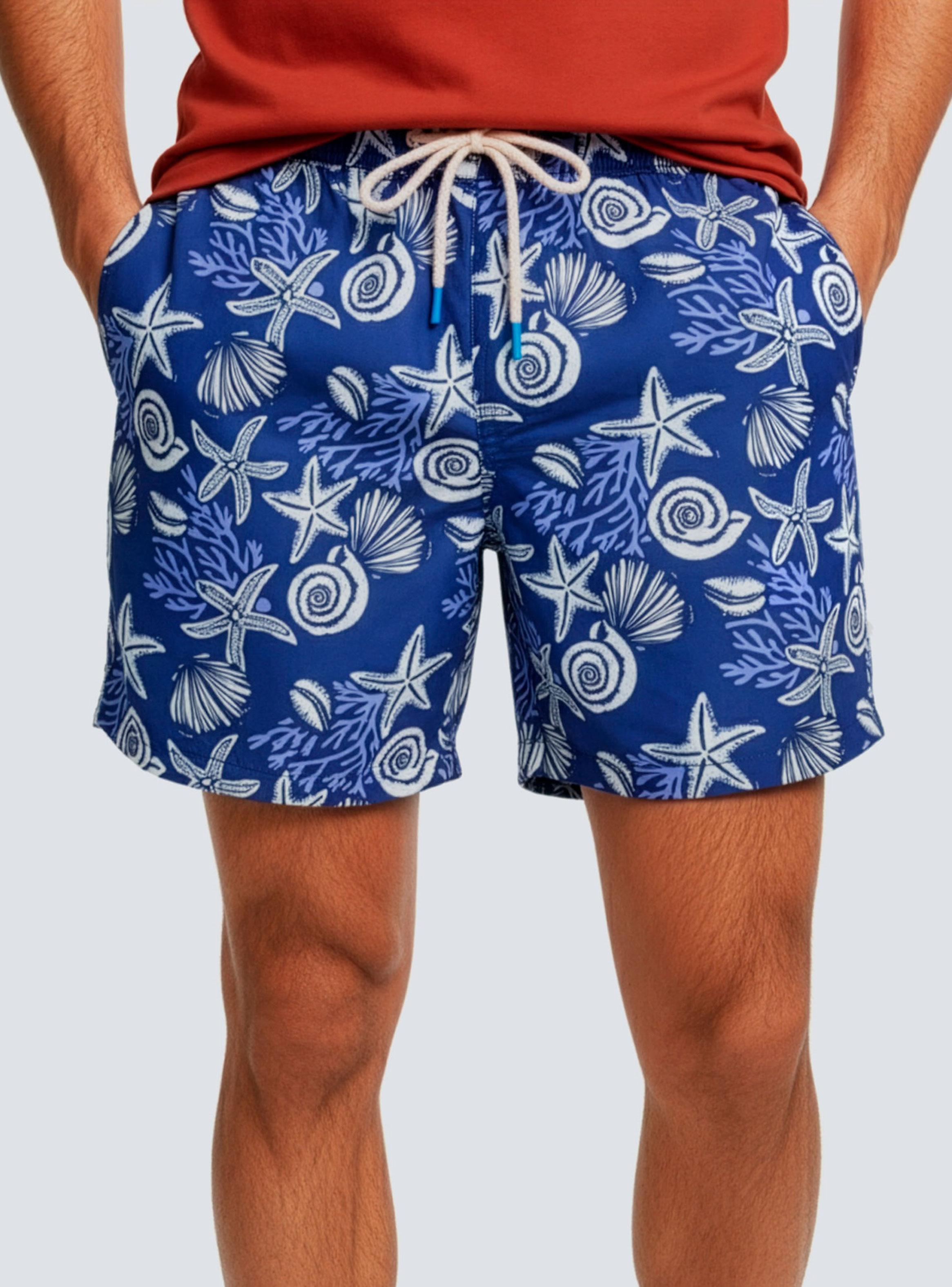 Traje de Baño Clásico Estampado Quick Dry-2