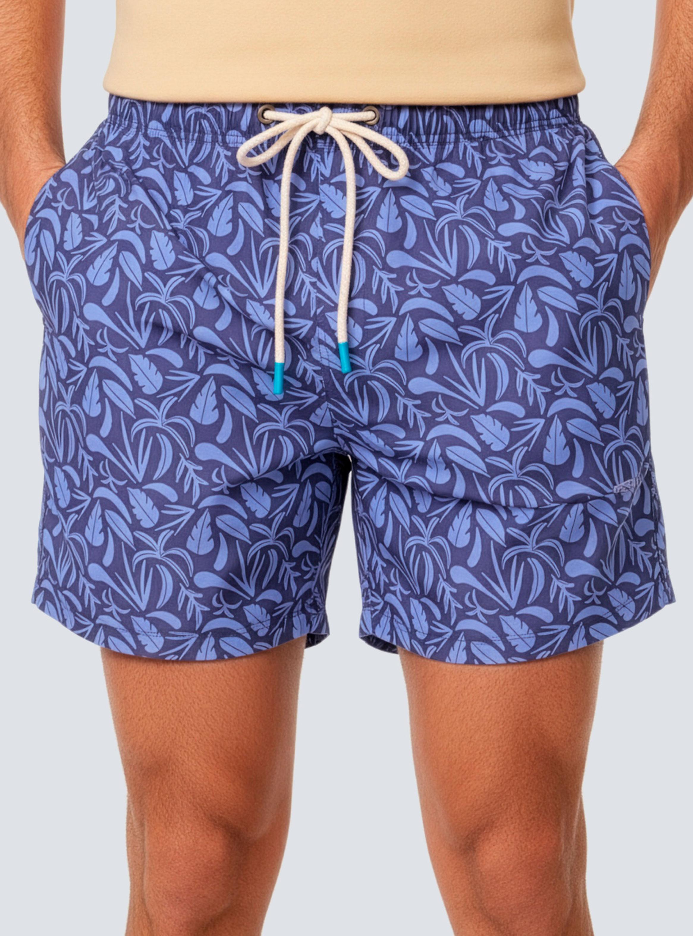 Traje de Baño Print Clásico Hojas Quick Dry-2