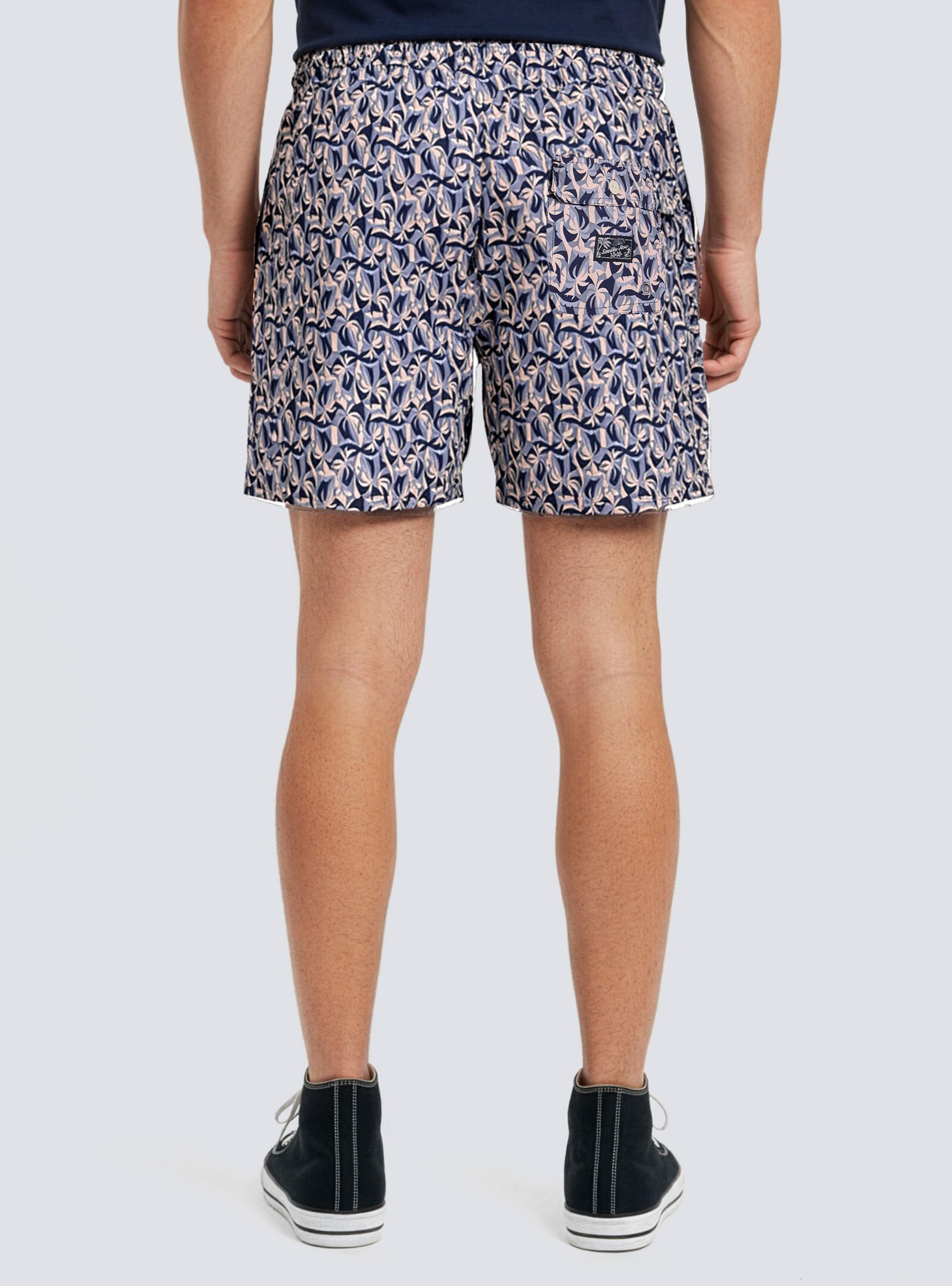 Traje de Baño Estampado Quick Dry Clásico-1