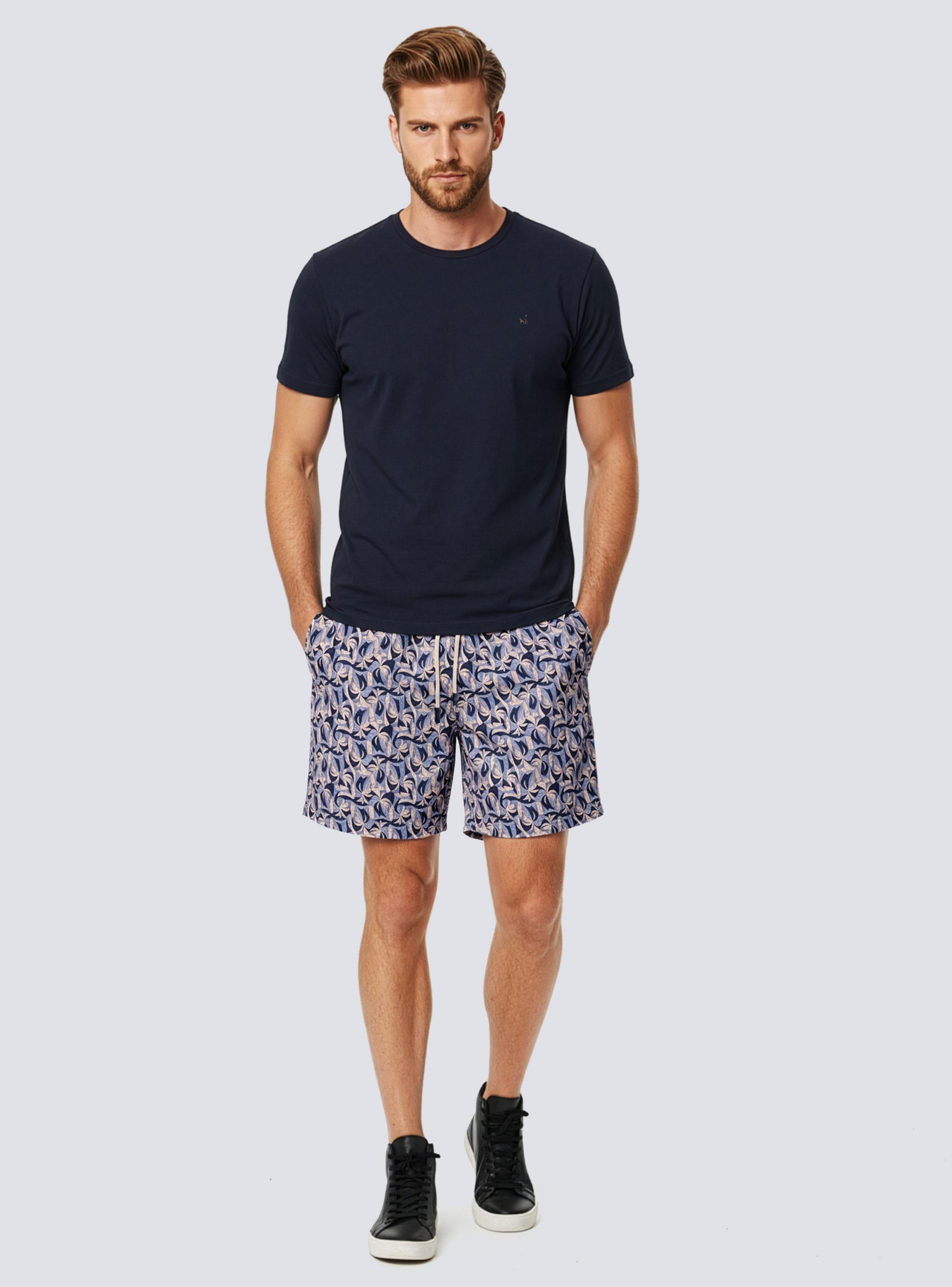 Traje de Baño Estampado Quick Dry Clásico-3