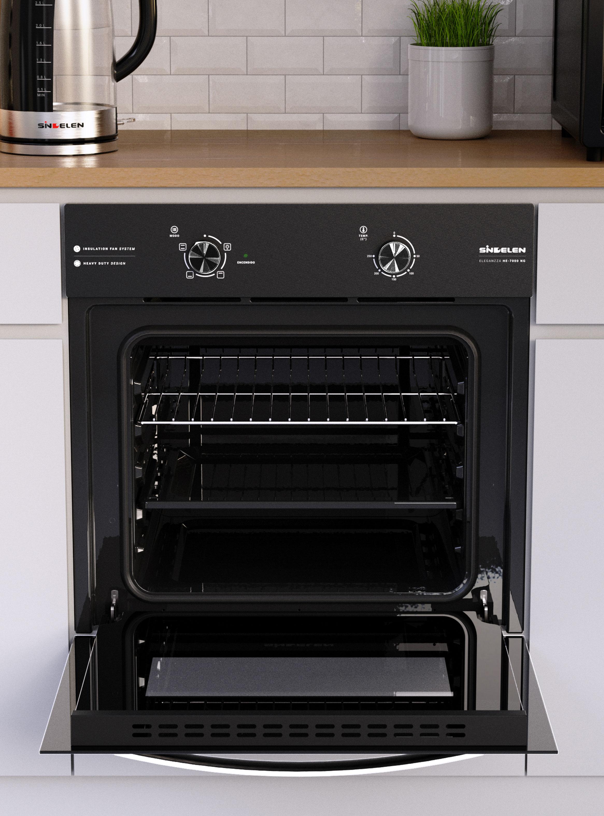 Horno Empotrable 59 Litros HE-7000NG Negro-5