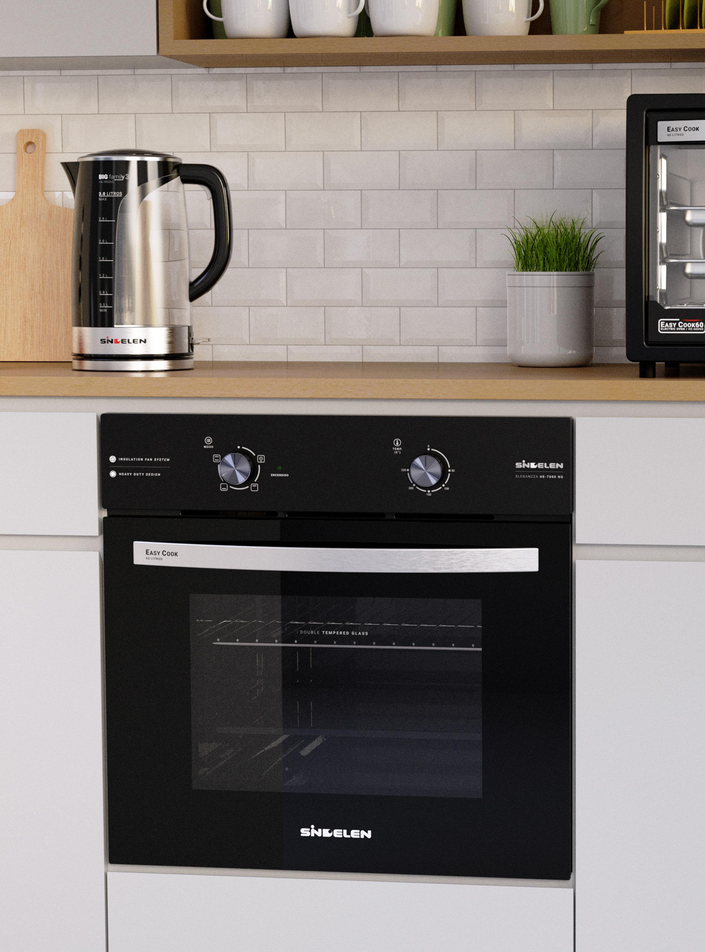 Horno Empotrable 59 Litros HE-7000NG Negro-3