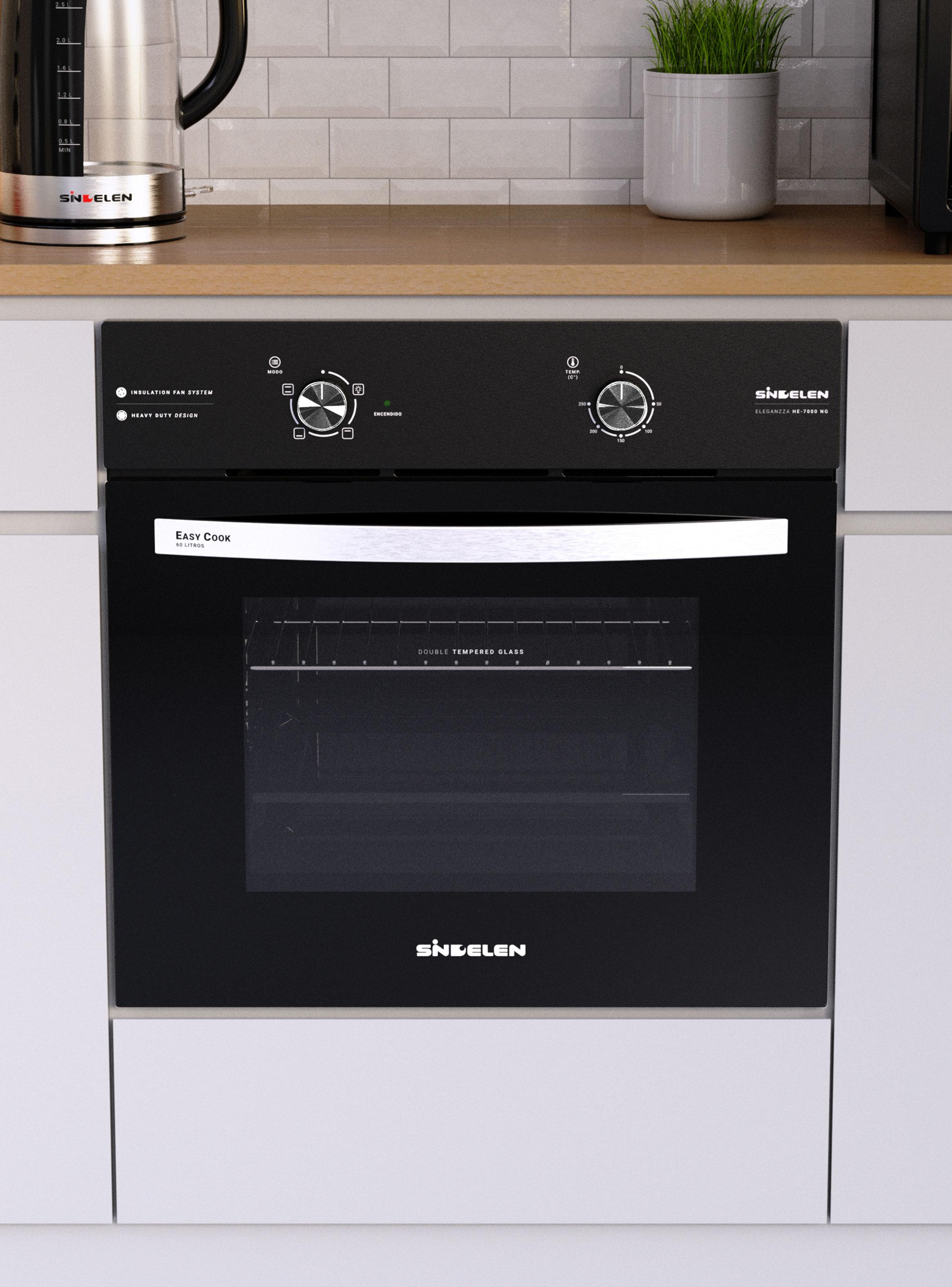 Horno Empotrable 59 Litros HE-7000NG Negro-4