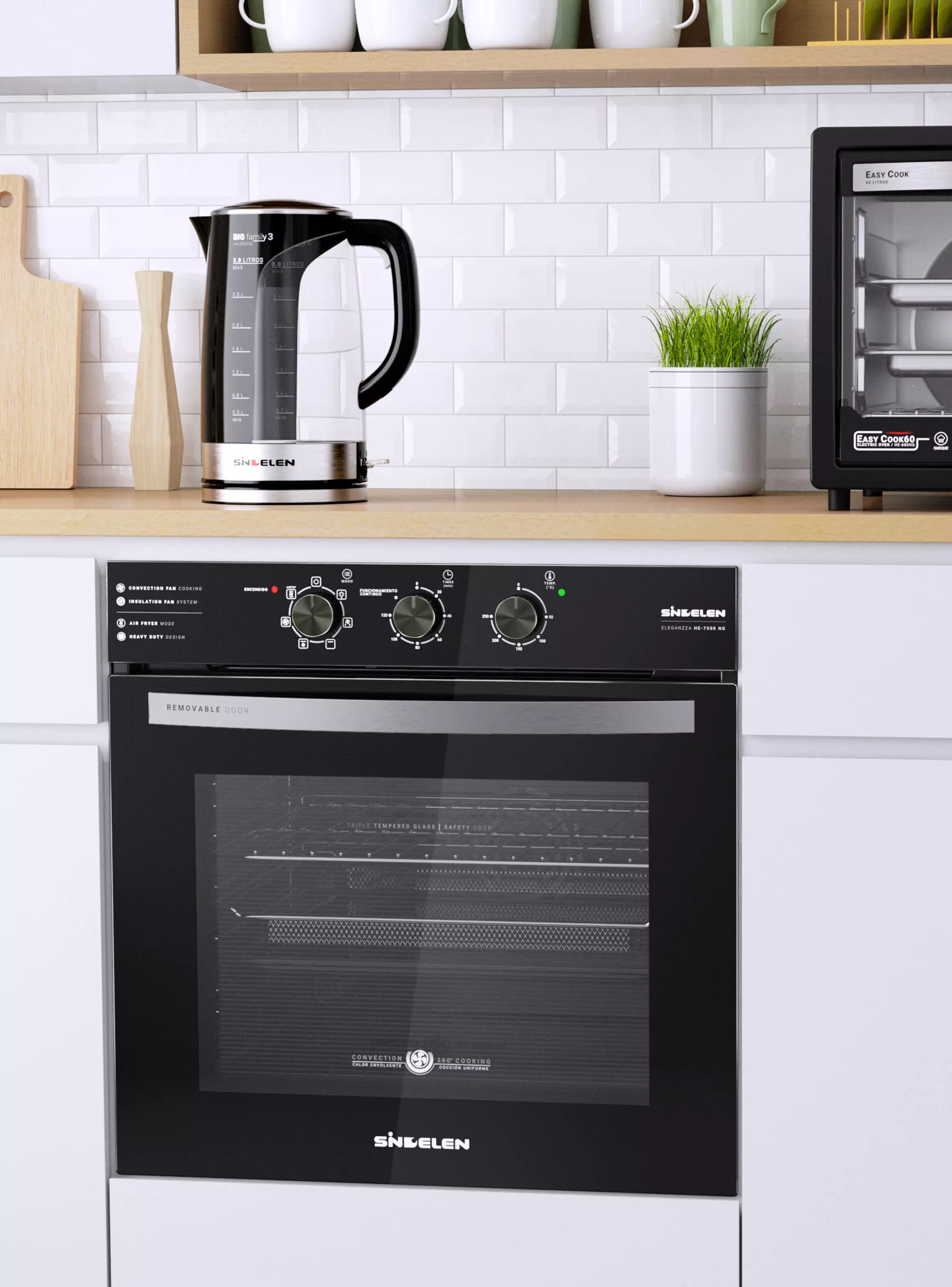 Horno Empotrable Airfryer 73 Litros HE7500NG-2