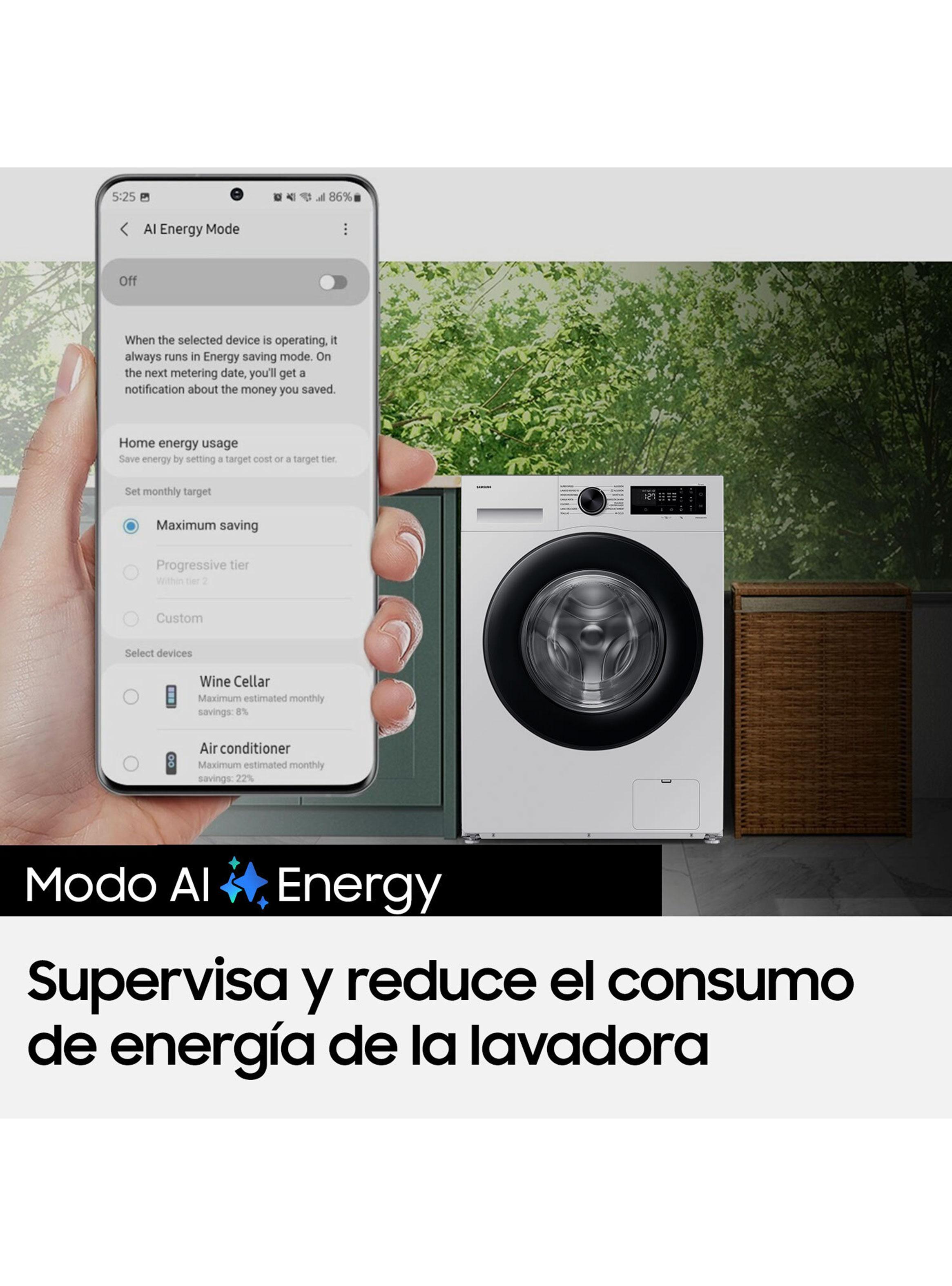 Lavadora Carga Frontal 10.5 Kg con IA Energy Mode WW10DG5U34AEZS-5