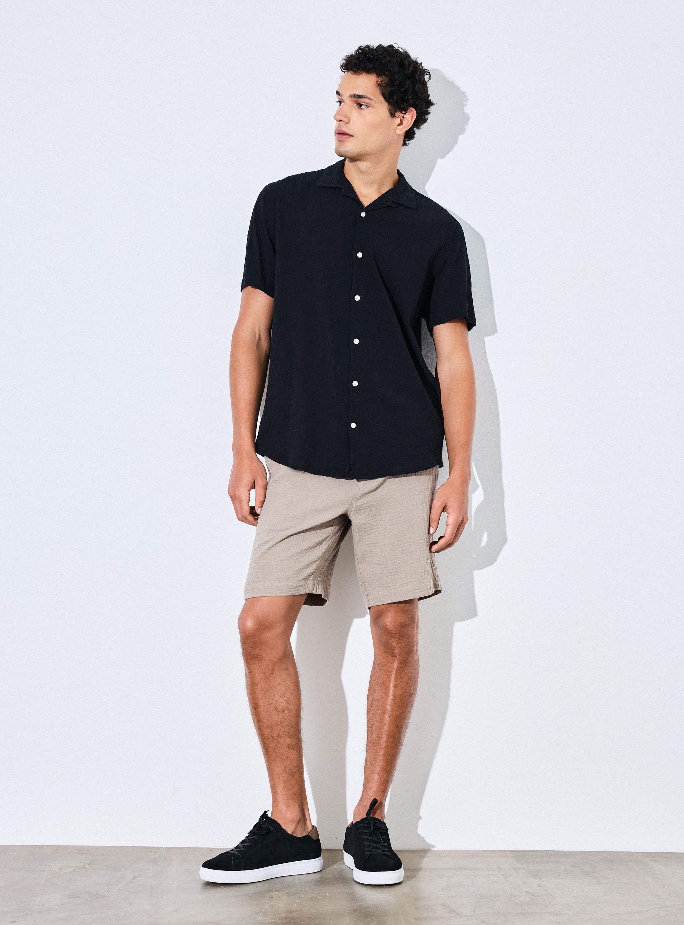 Camisa Manga Corta Garment Dyed-4