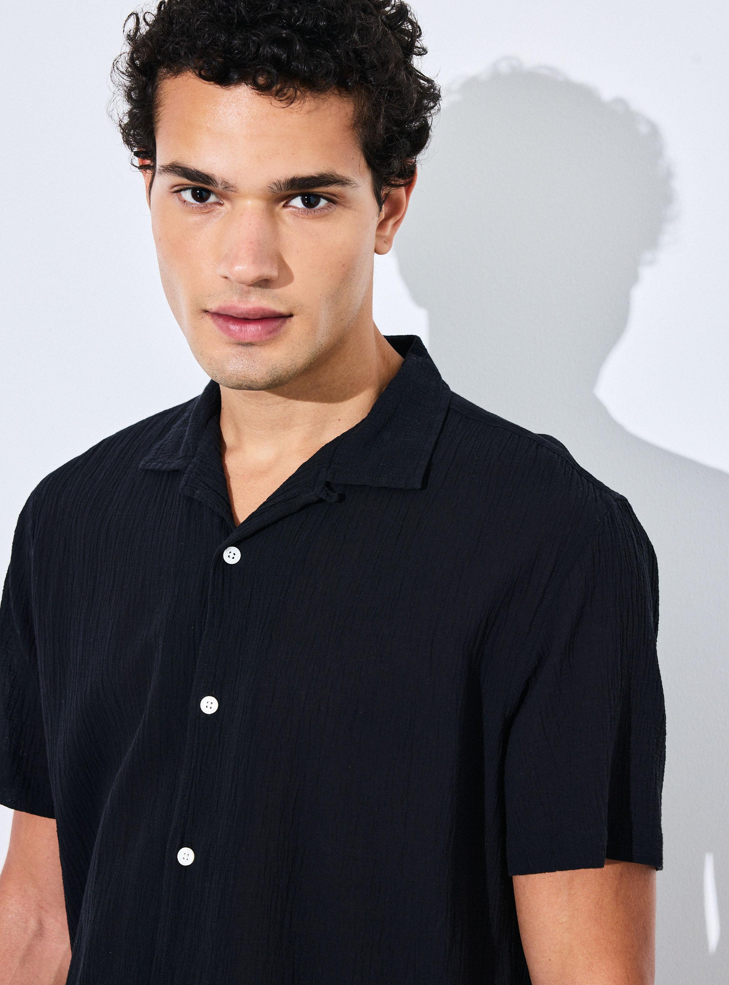 Camisa Manga Corta Garment Dyed-2