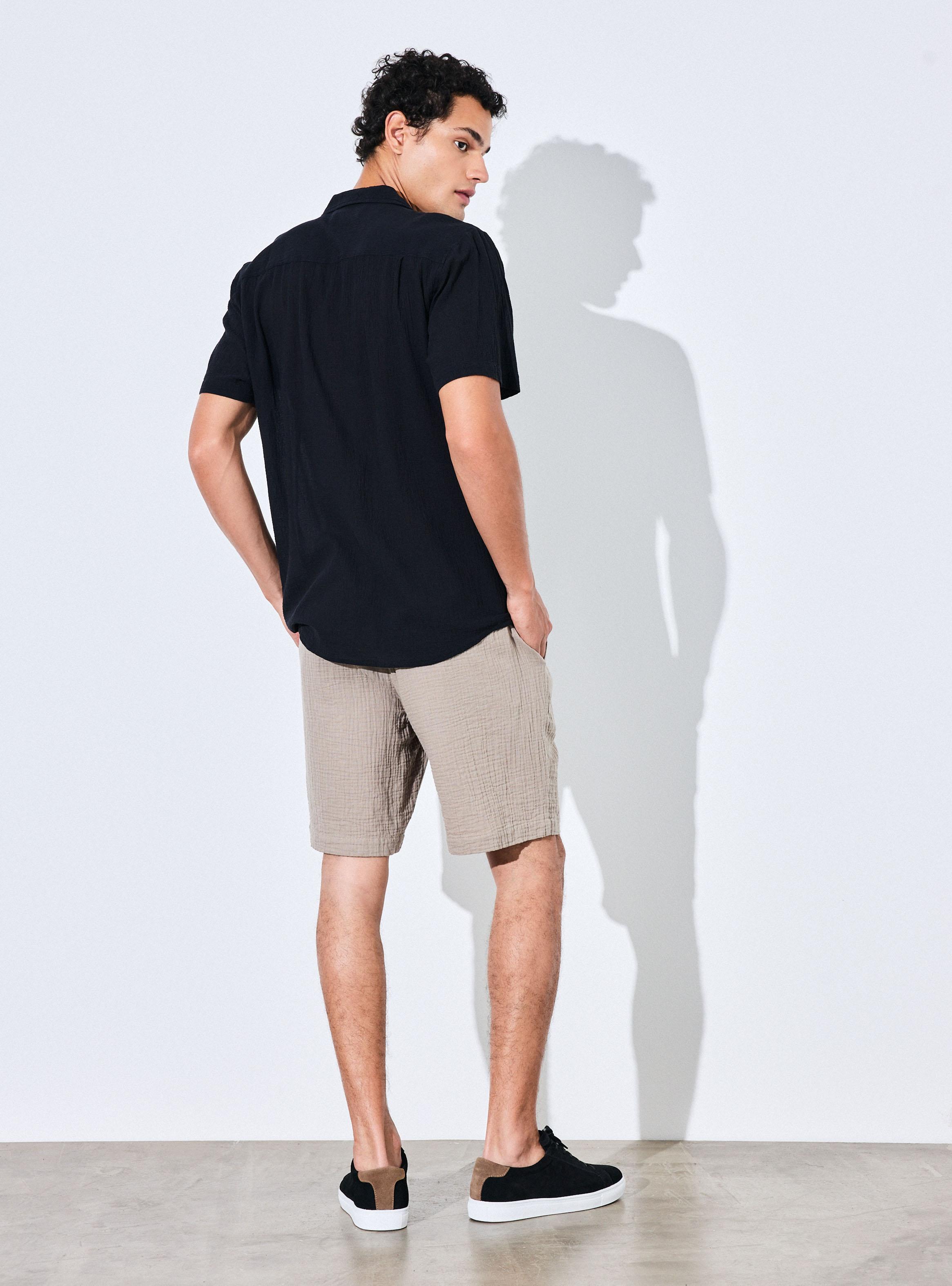 Camisa Manga Corta Garment Dyed-5