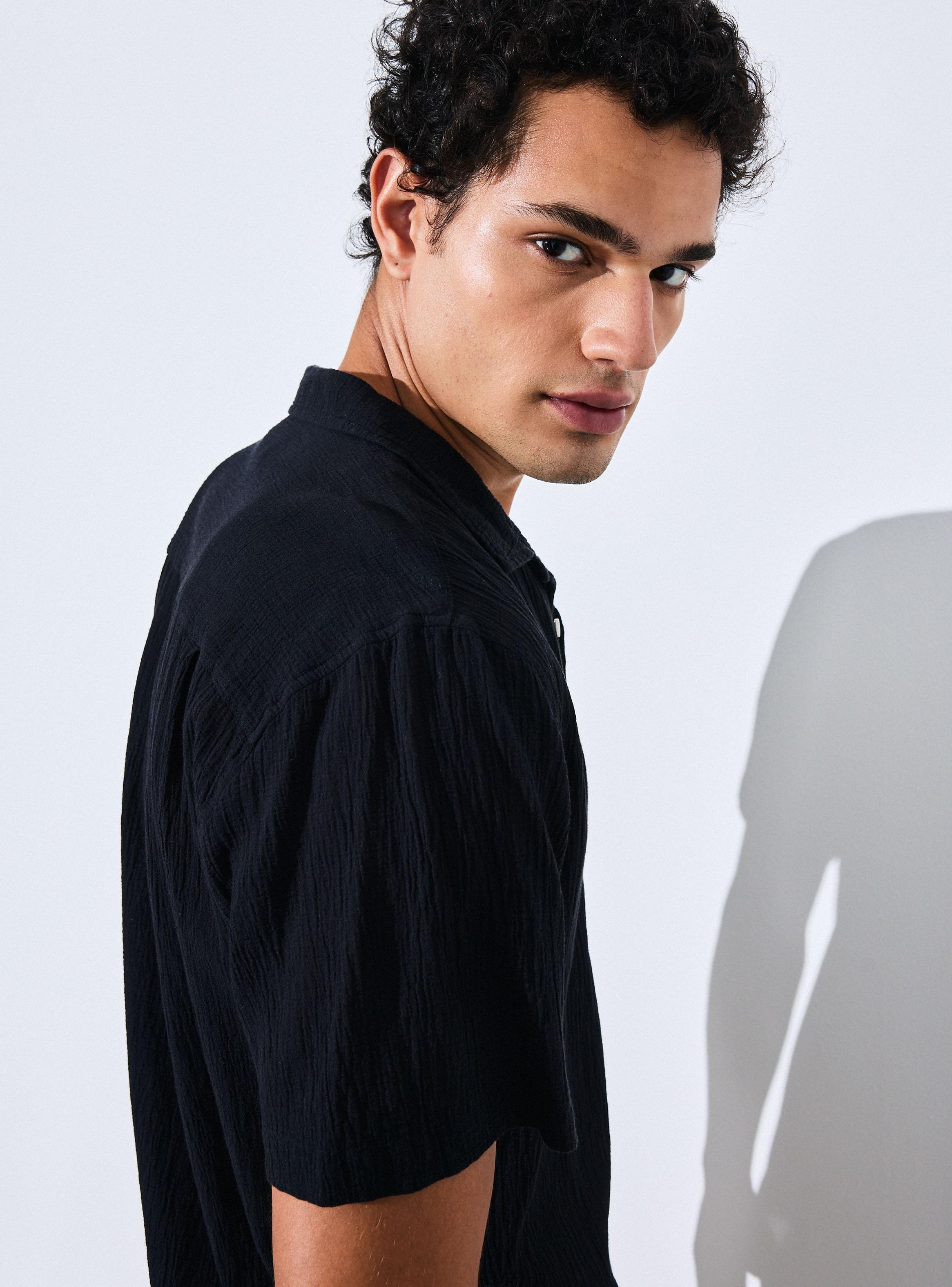 Camisa Manga Corta Garment Dyed-3