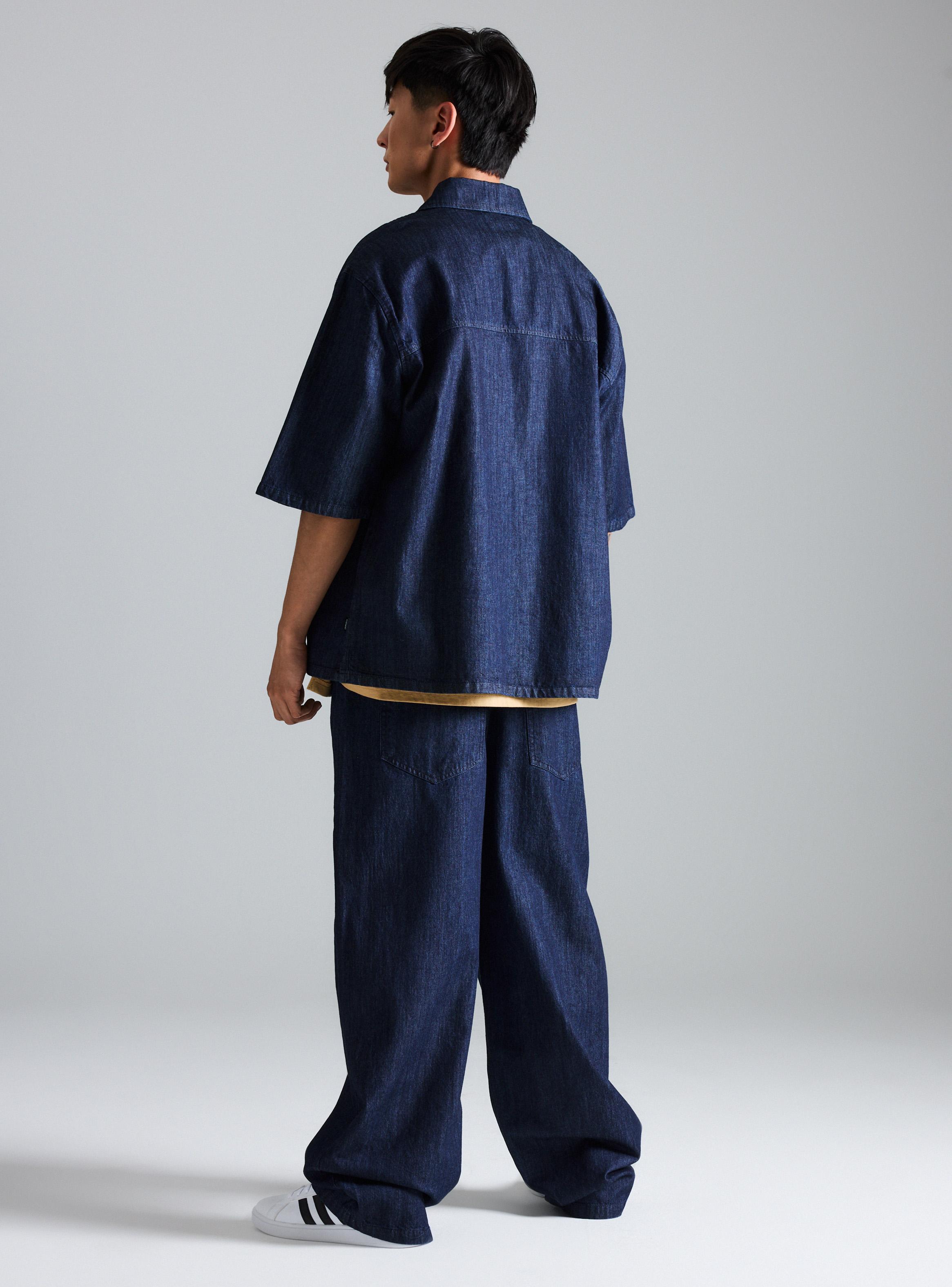 Pantalón Denim Wide Leg Fit-5