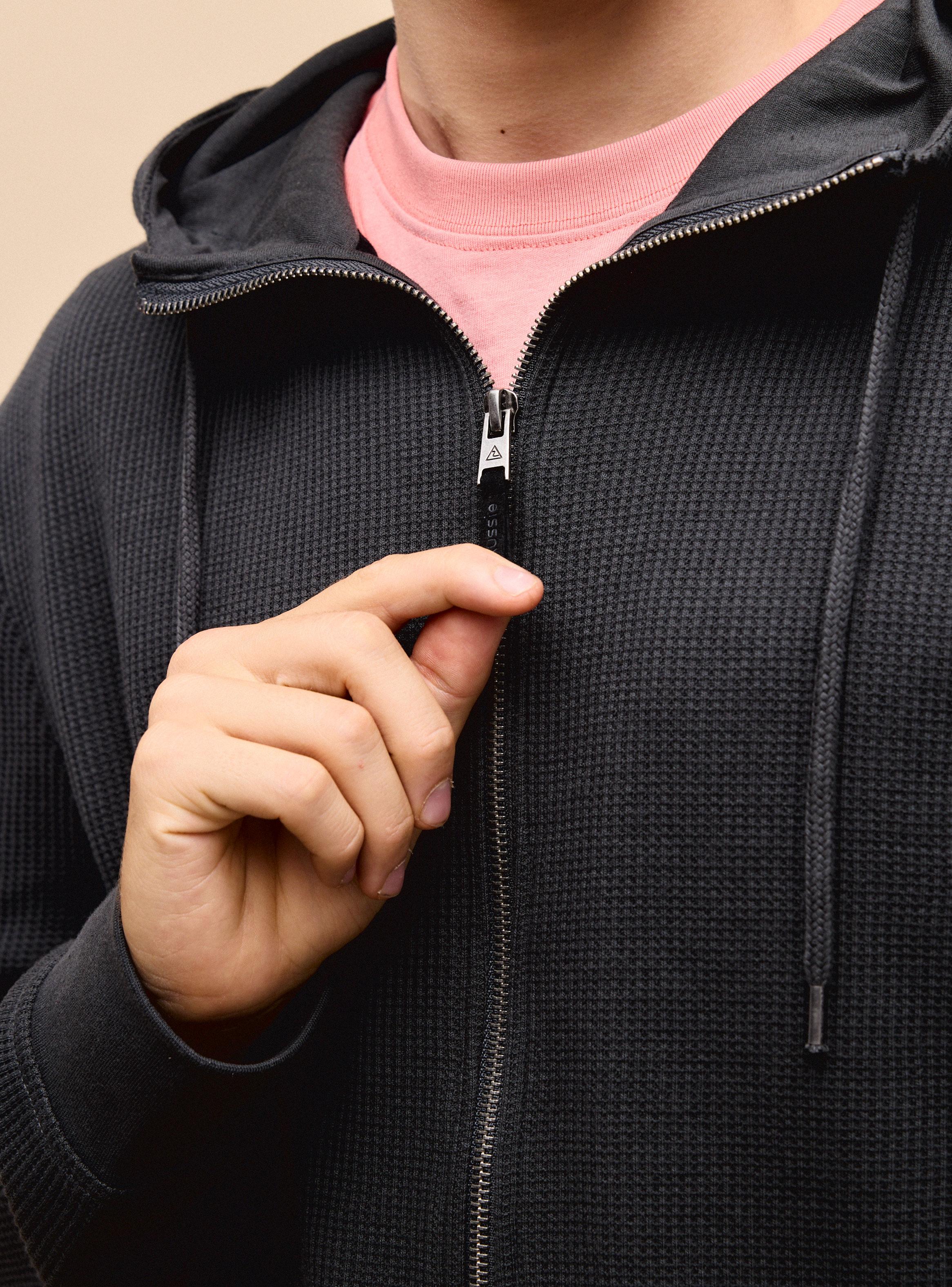 Polerón Full Zipper Calidad Waffle-3