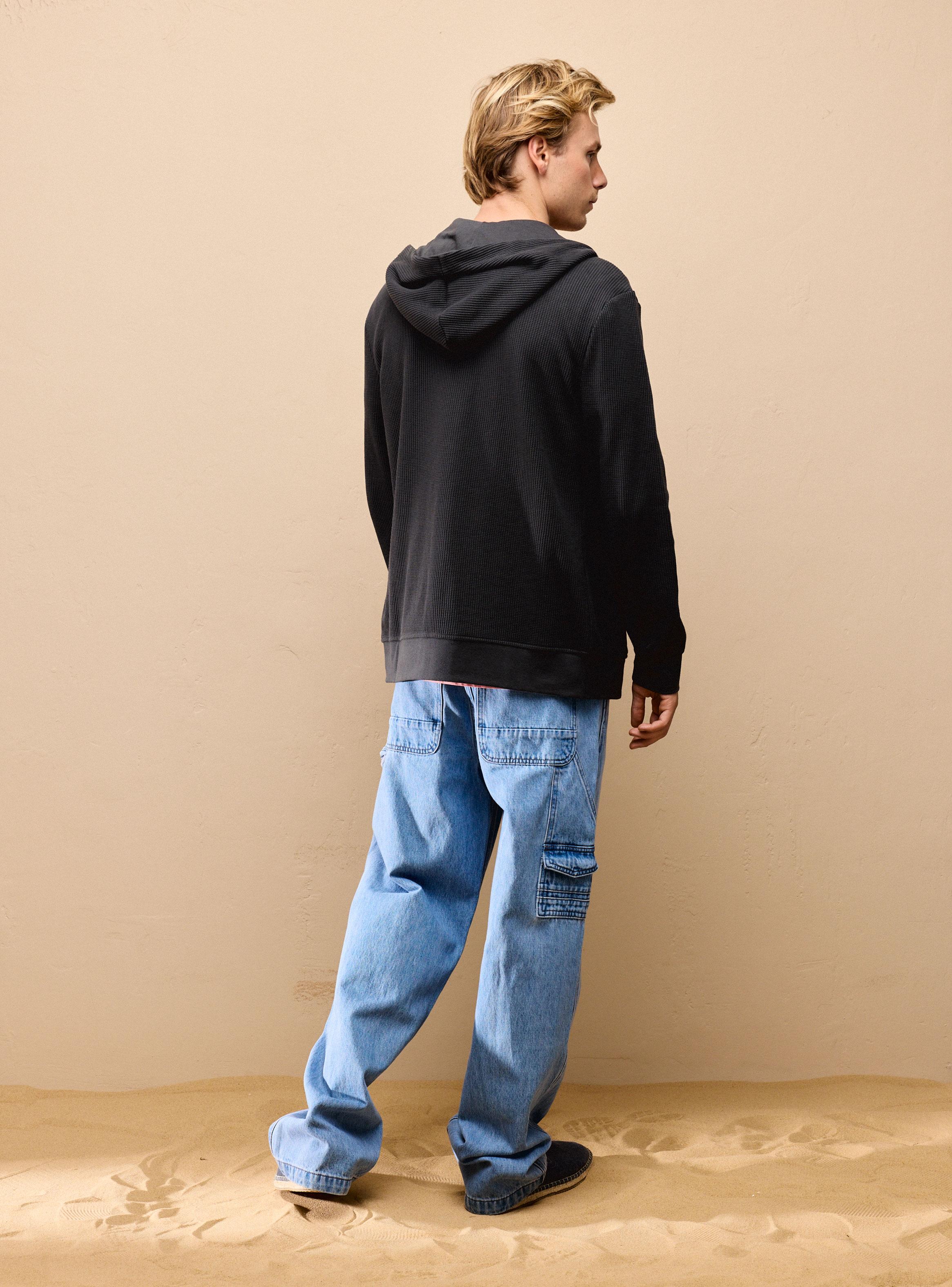 Polerón Full Zipper Calidad Waffle-5