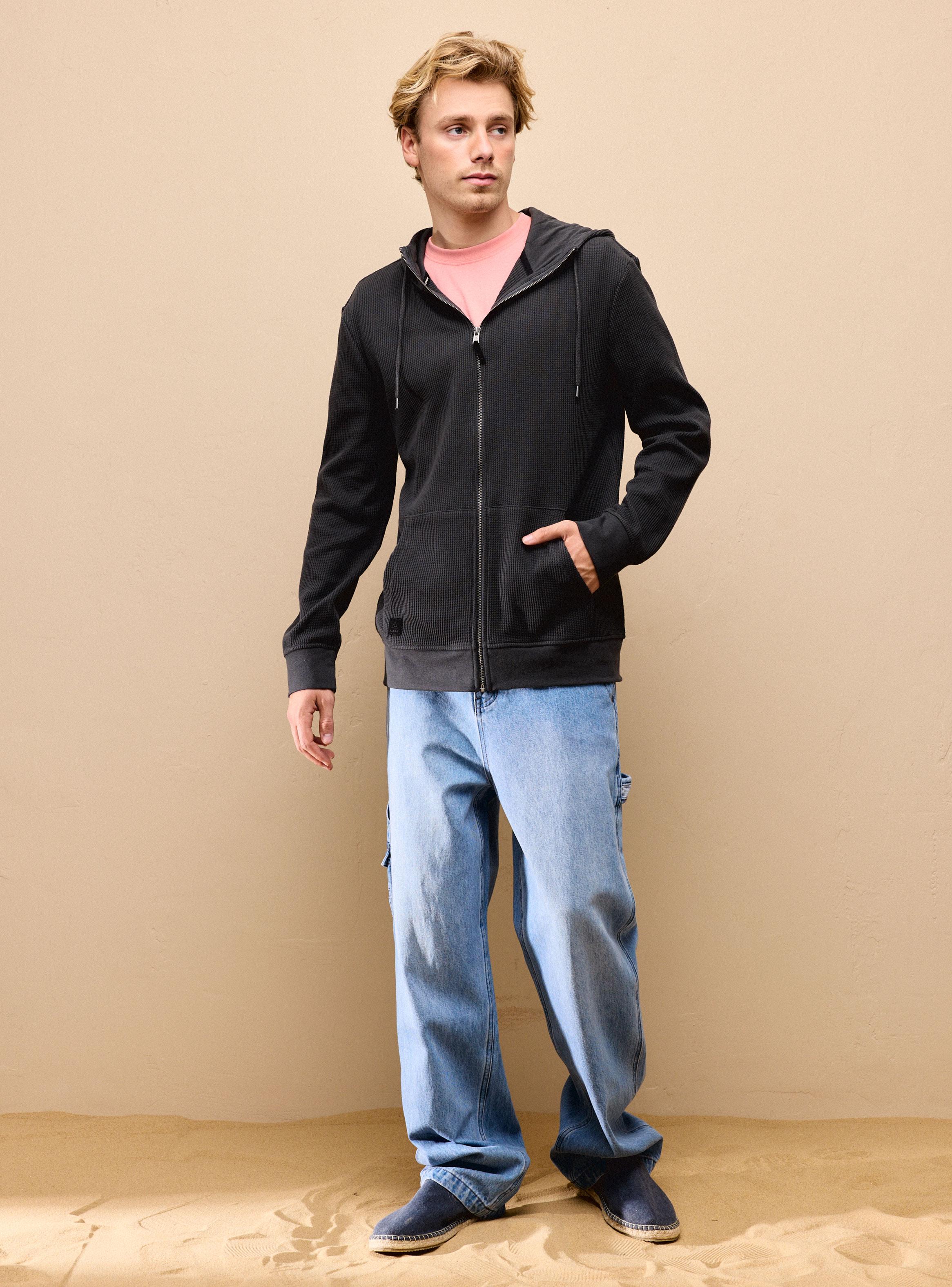 Polerón Full Zipper Calidad Waffle-4