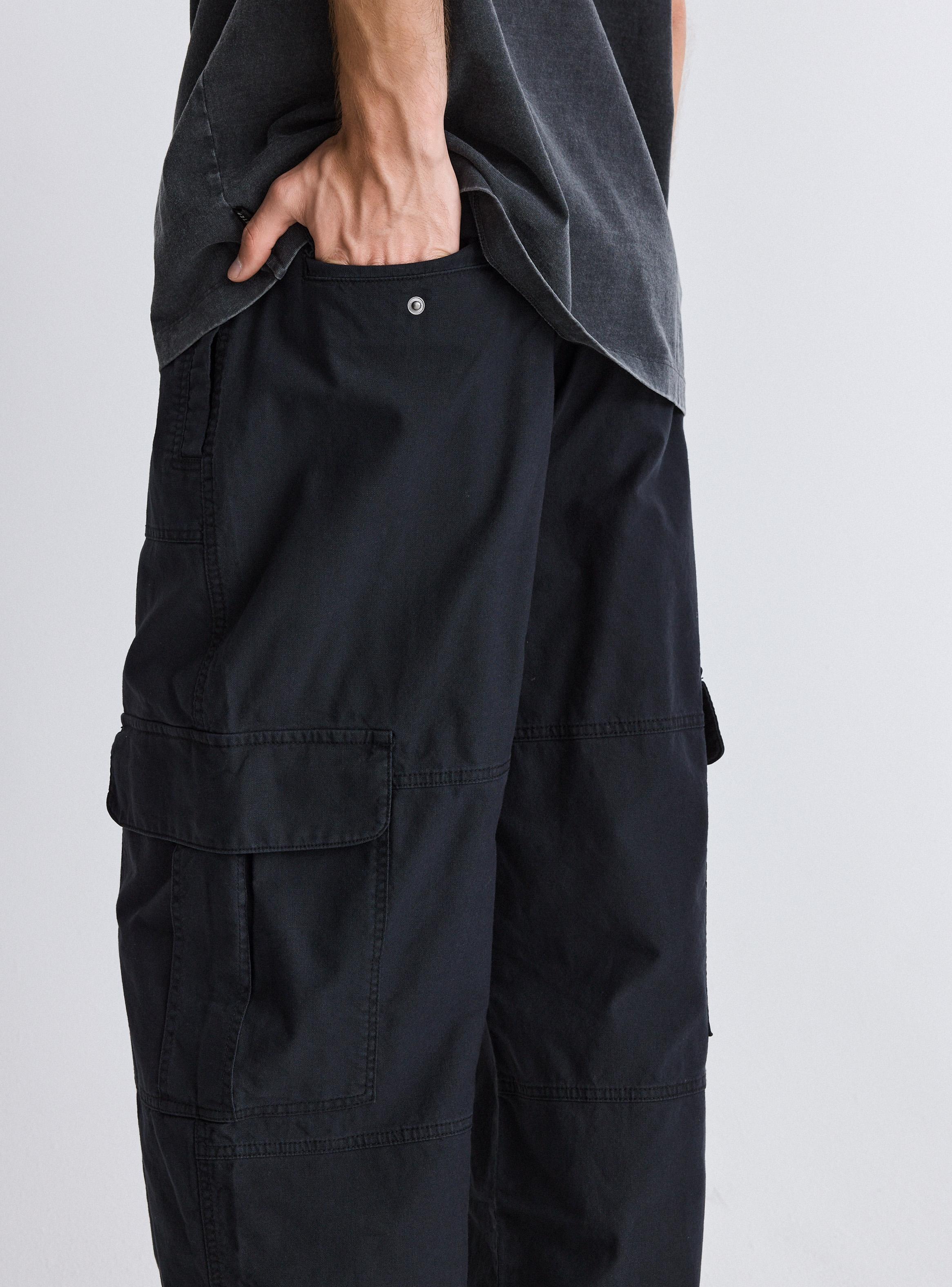 Pantalón Cargo Tiro Medio-2