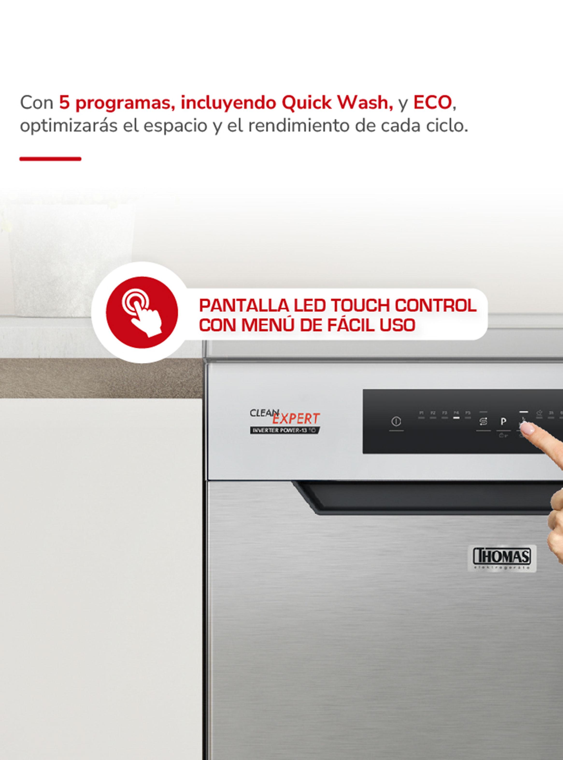 Lavavajillas 13 Cubiertos Inox Silver TH-DW13Ci-5