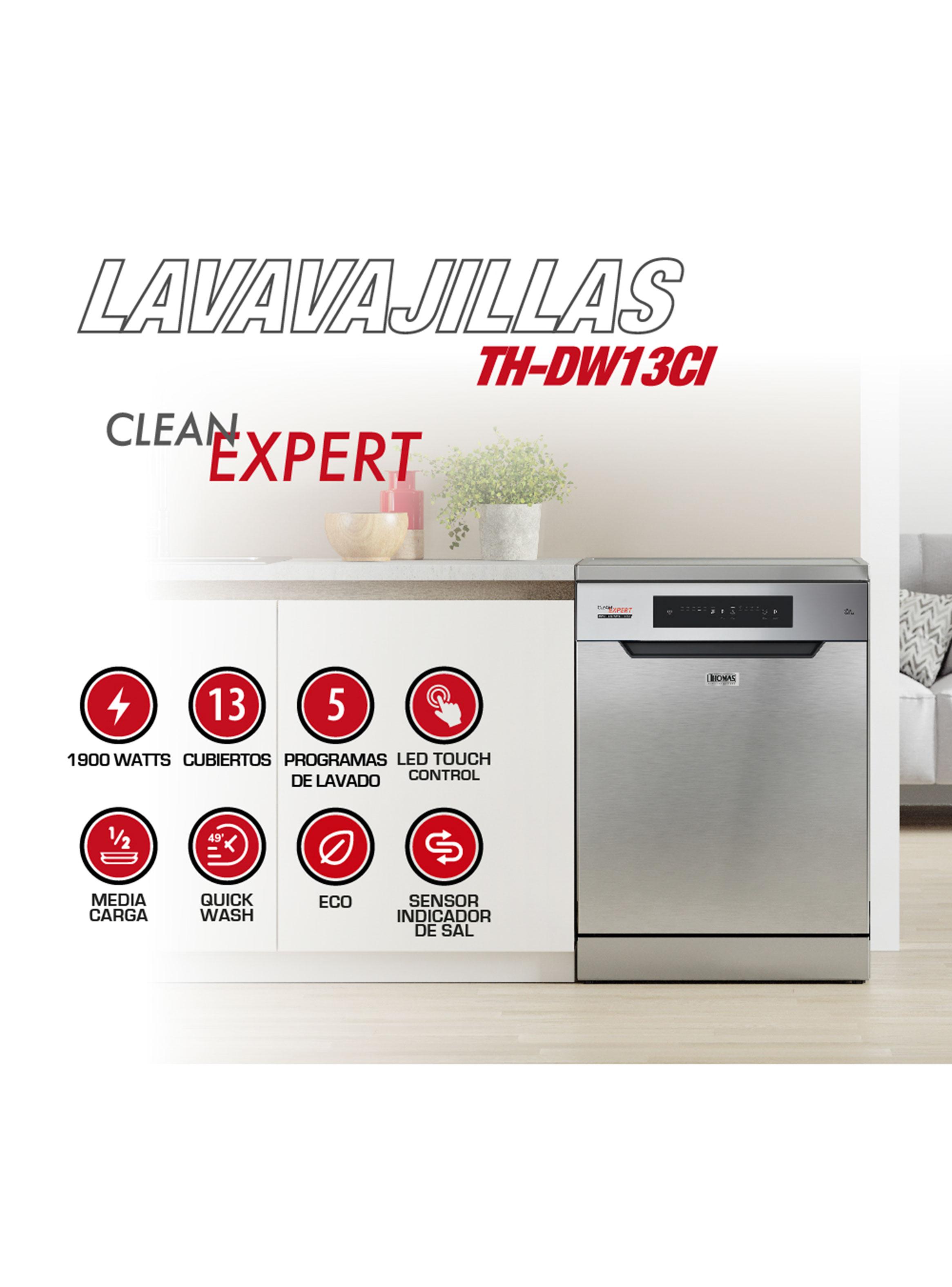 Lavavajillas 13 Cubiertos Inox Silver TH-DW13Ci-3