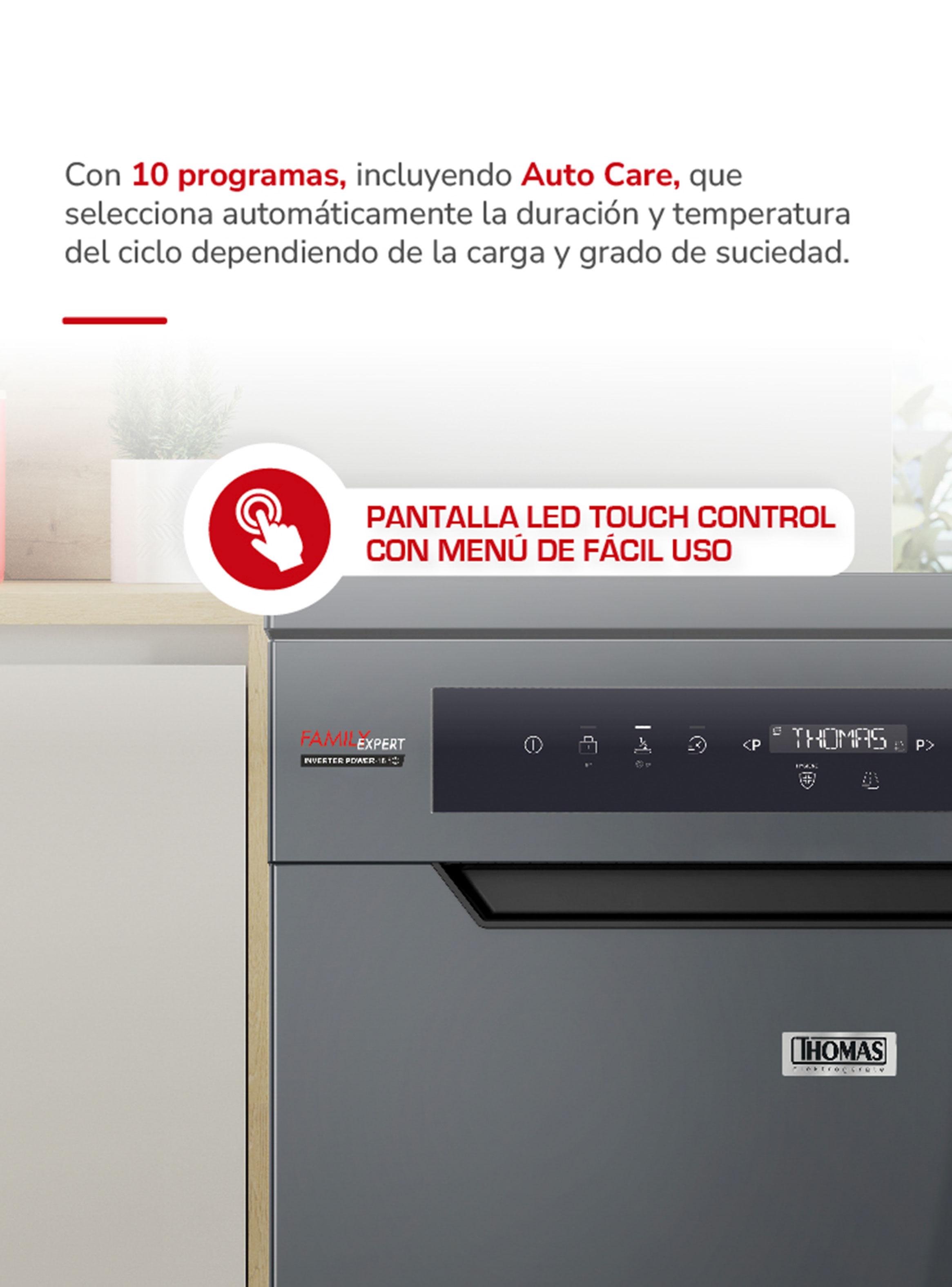 Lavavajillas 16 Cubiertos Inox Dark-Grey TH-DW16CA-5