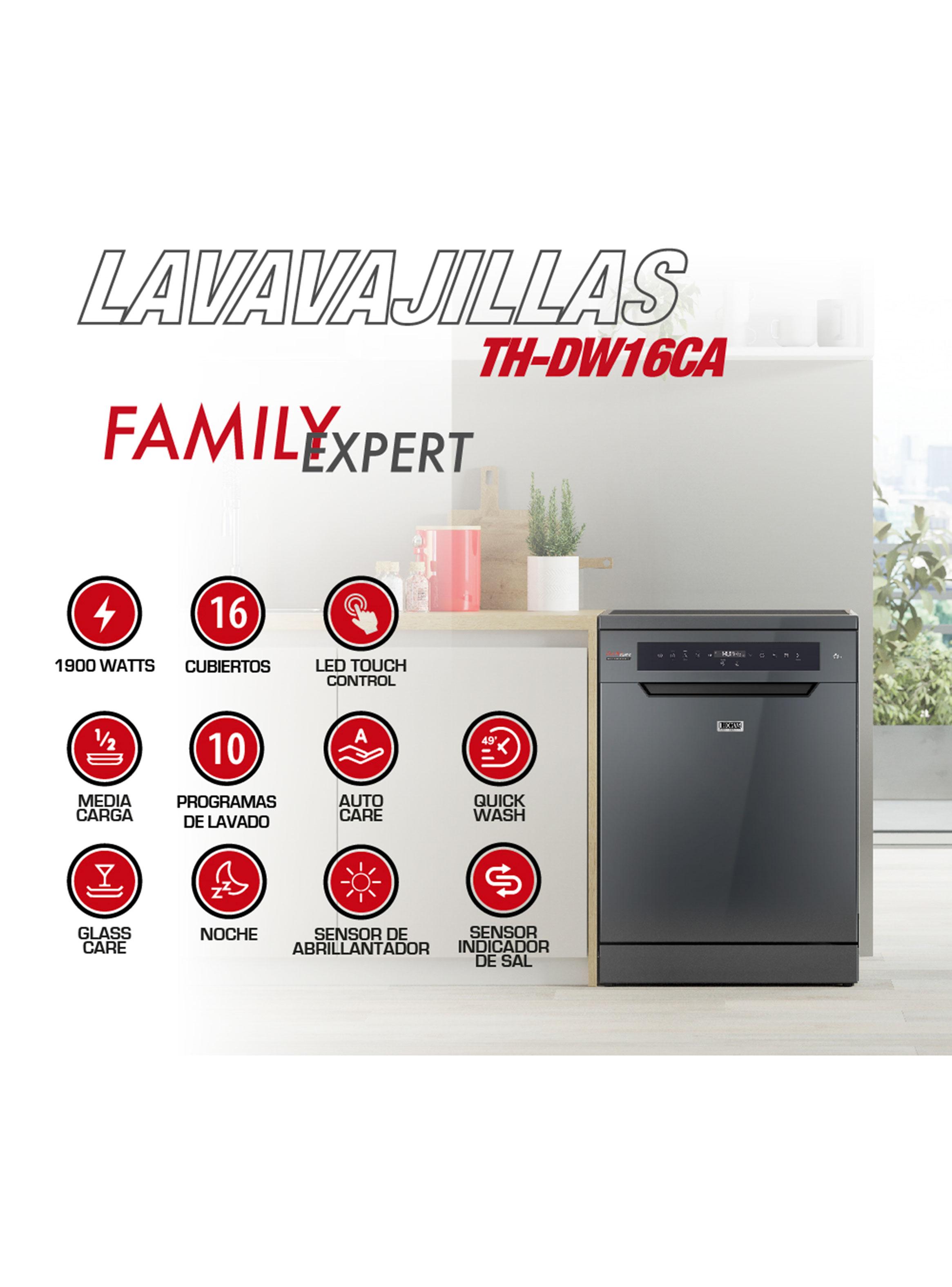 Lavavajillas 16 Cubiertos Inox Dark-Grey TH-DW16CA-3
