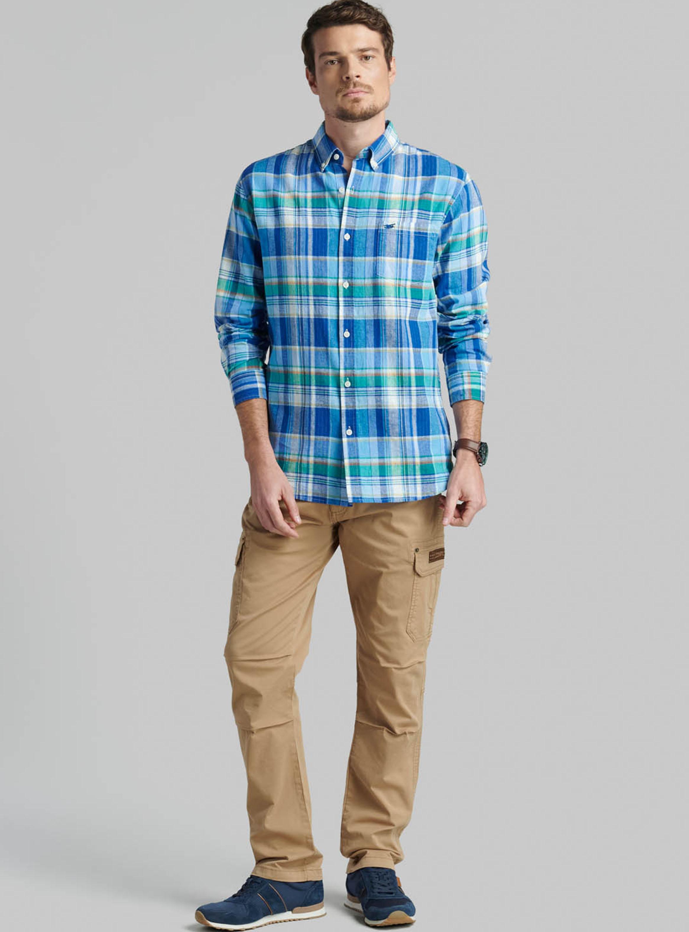 Camisa Lino Check Arvada-3