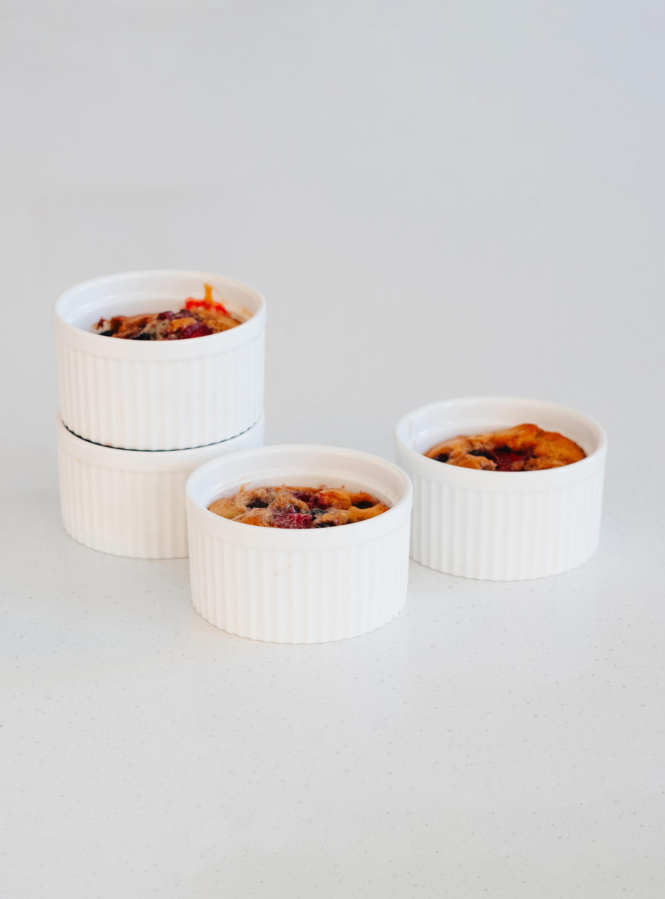 Set 4 Ramekines Blanco 8 cm Porcelana-5