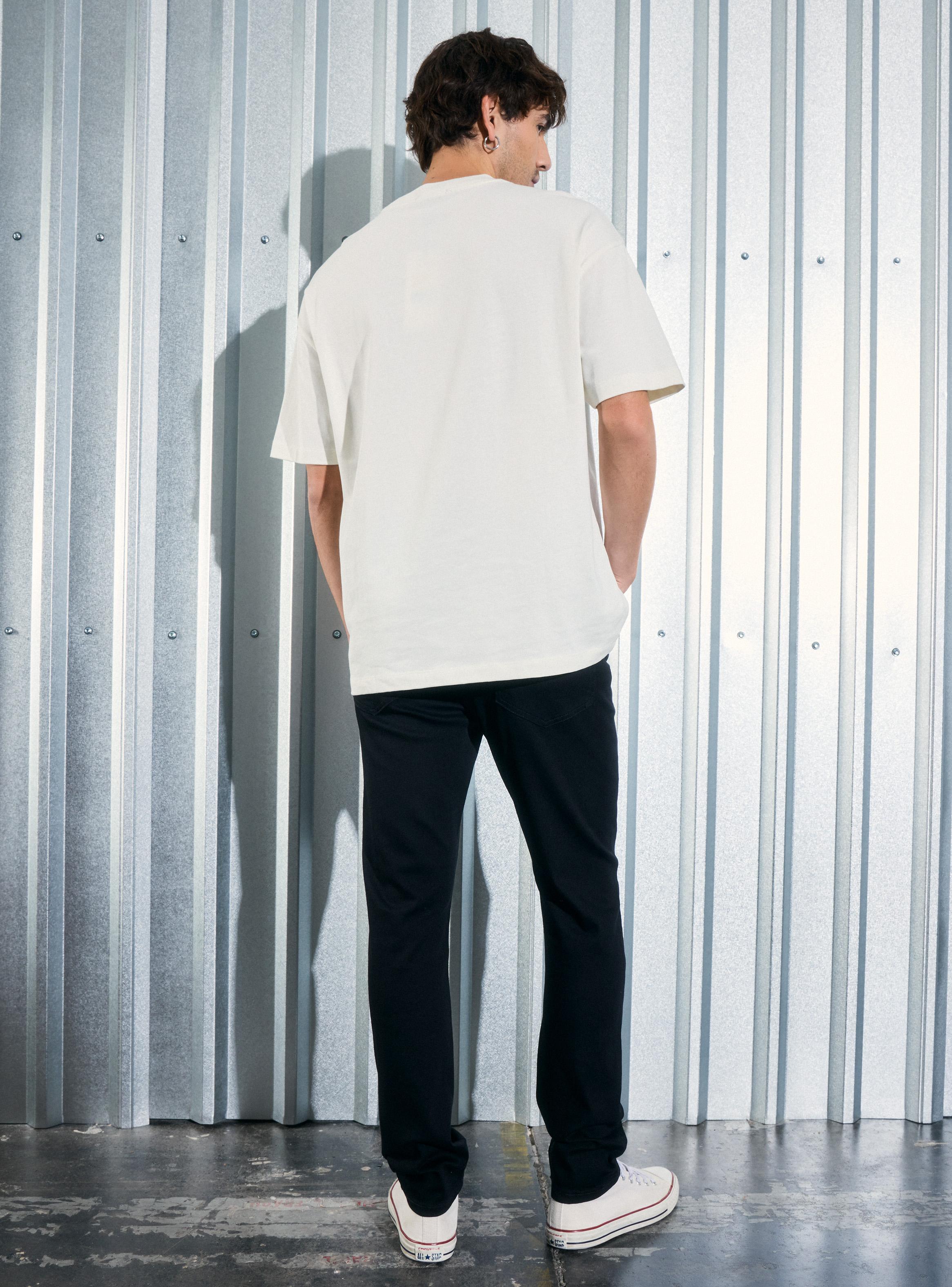 Jeans Cinco Bolsillos Skinny Negro-5