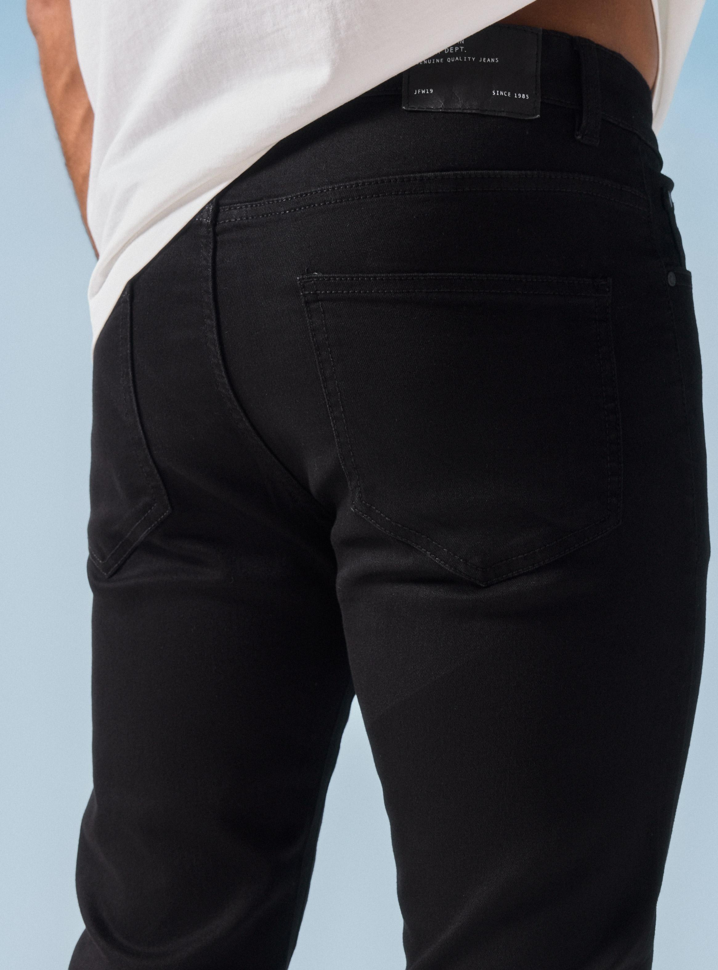 Jeans Cinco Bolsillos Skinny Negro-3
