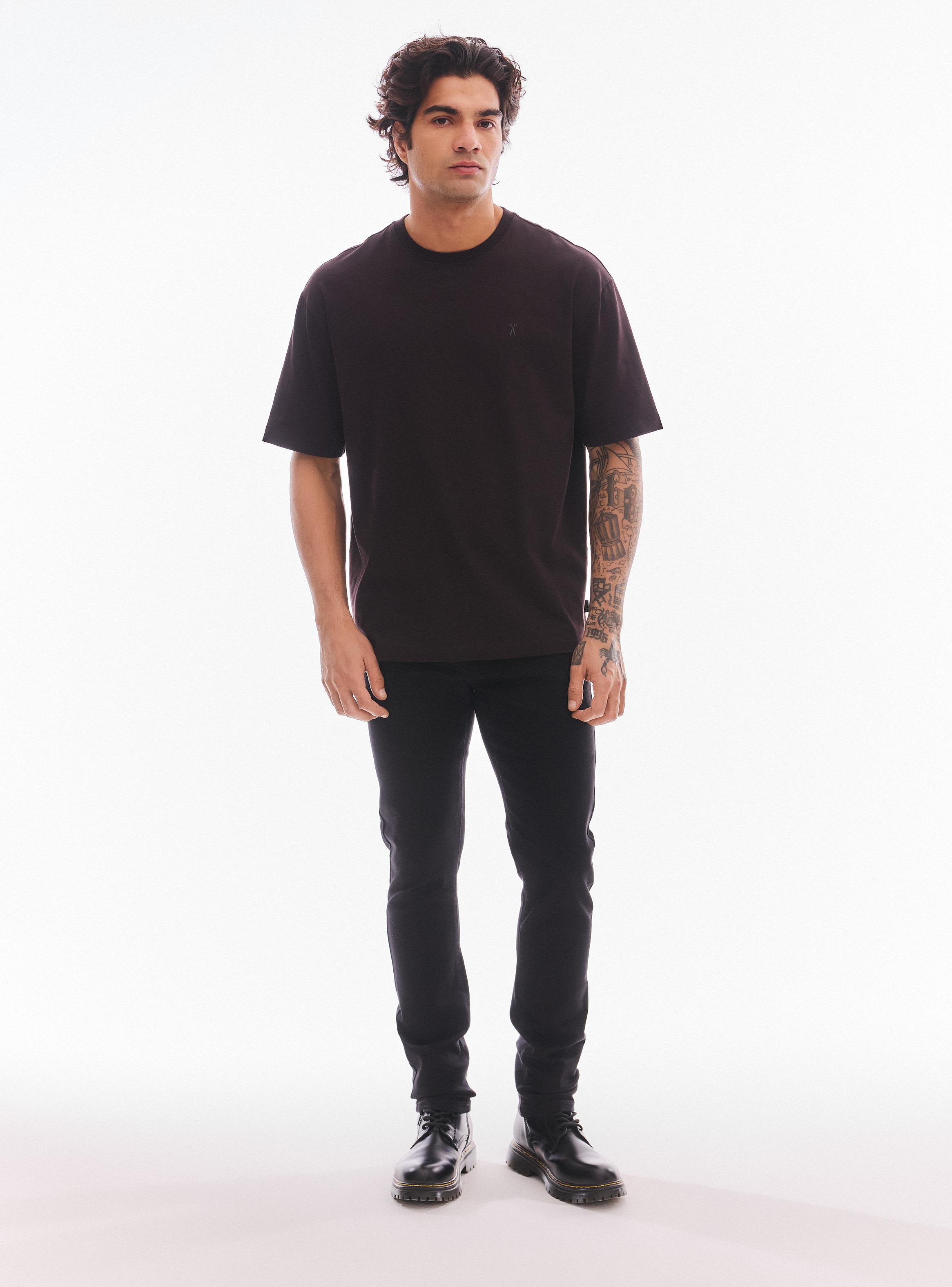 Jeans Cinco Bolsillos Skinny Negro-4