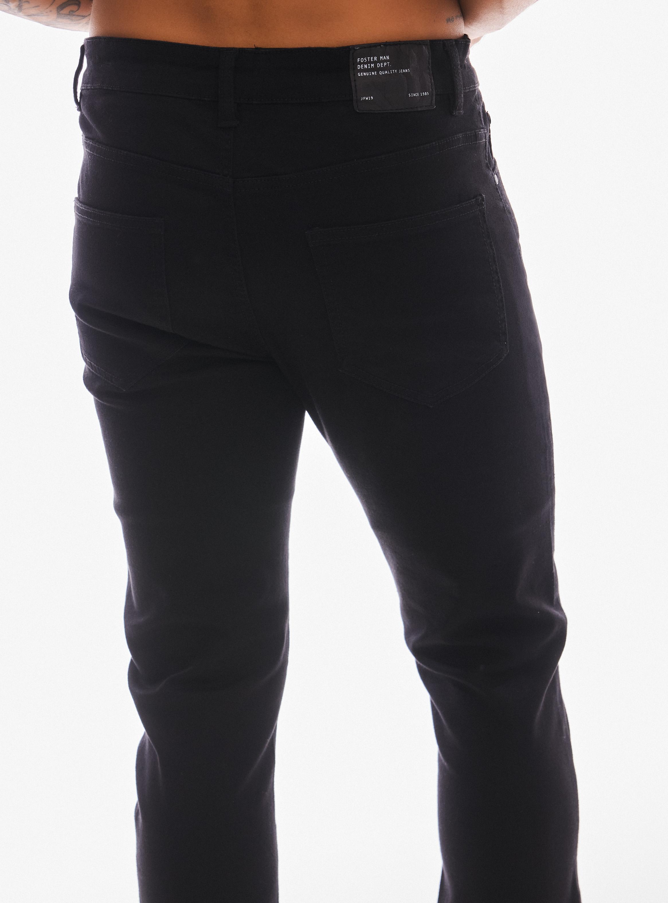 Jeans Cinco Bolsillos Skinny Negro-3