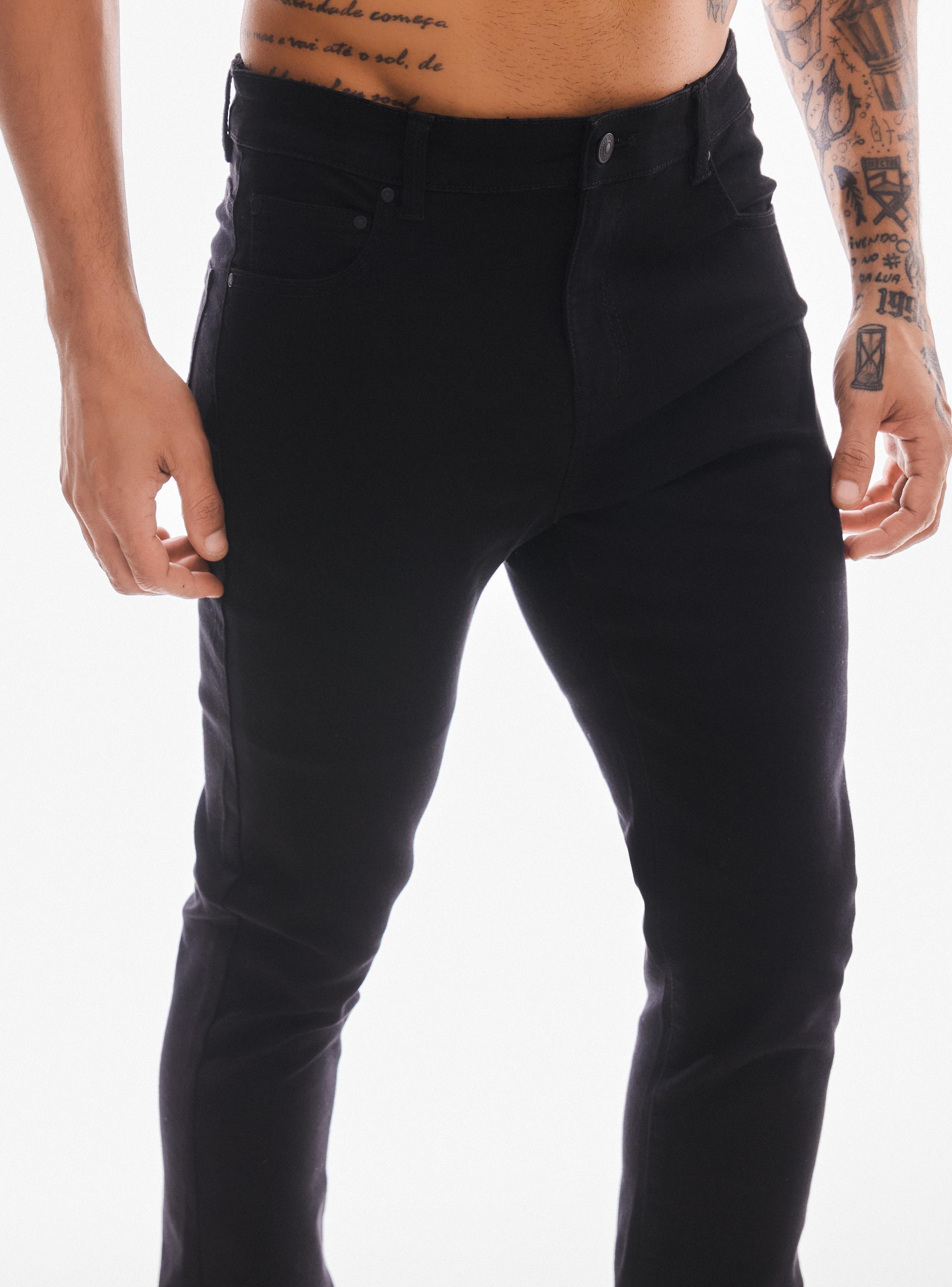 Jeans Cinco Bolsillos Skinny Negro-2