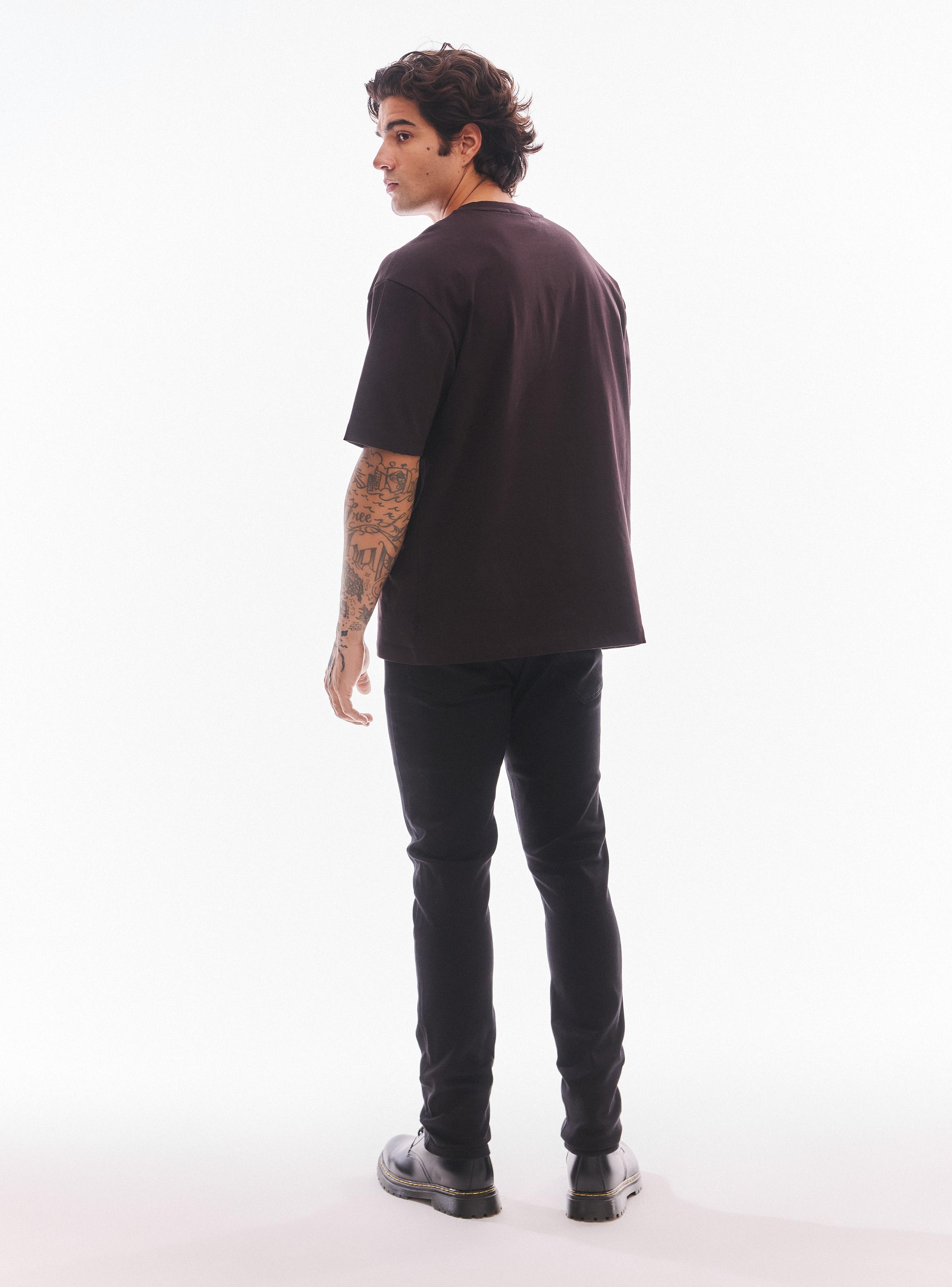 Jeans Cinco Bolsillos Skinny Negro-5