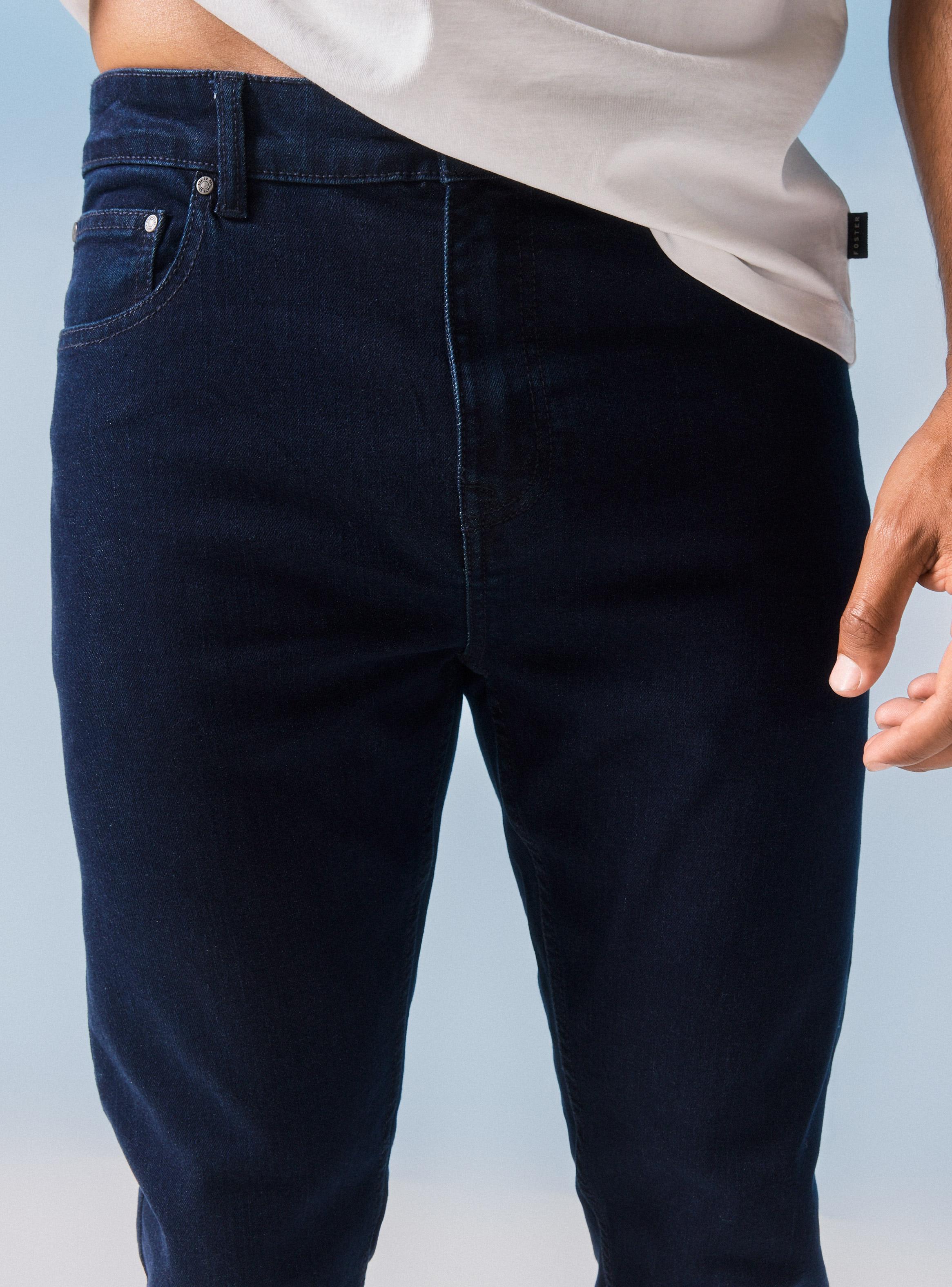 Jeans Cinco Bolsillos Skinny Lavado Azul Oscuro-2