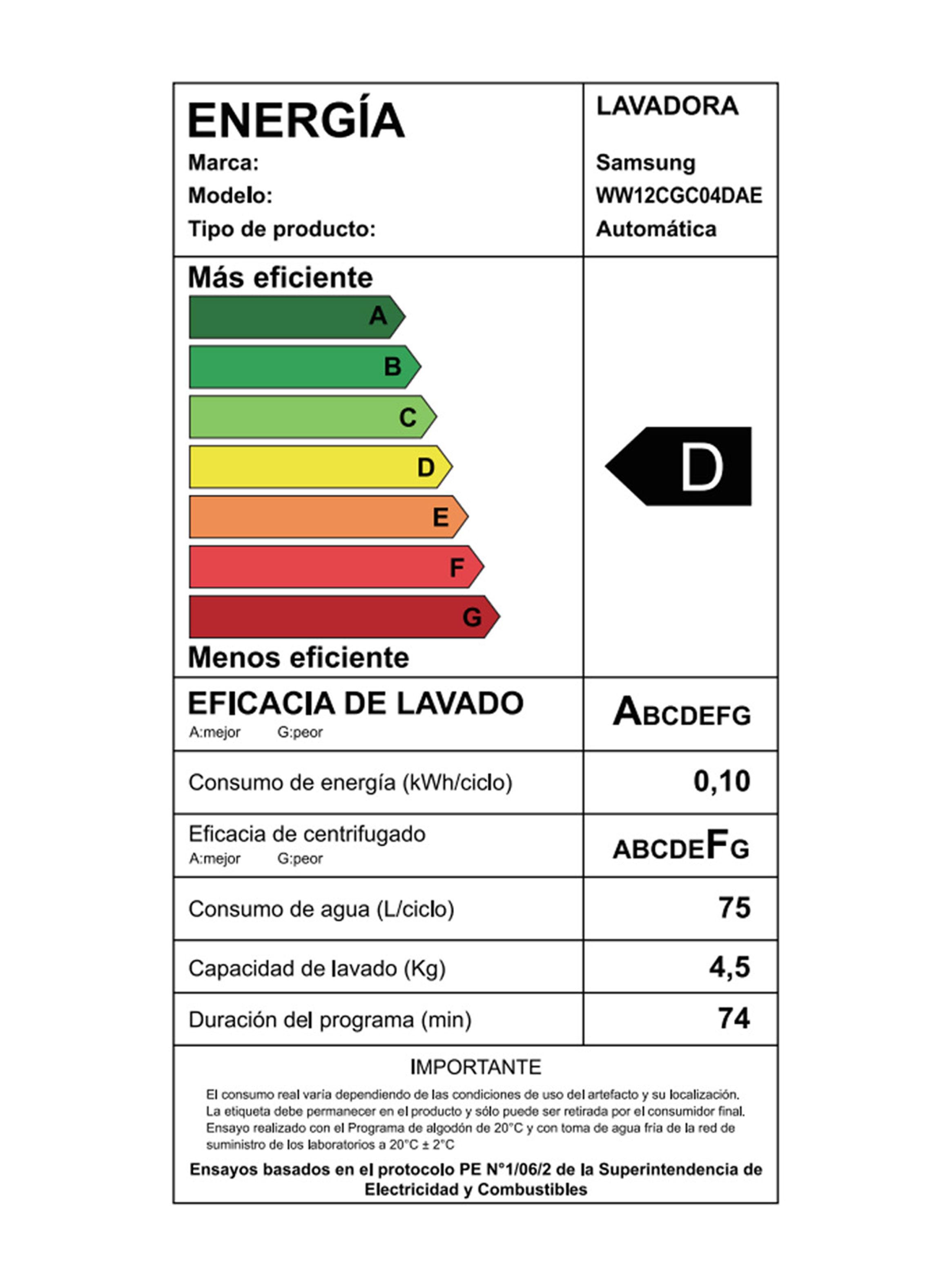 Lavadora Carga Frontal 12 Kg WW12CGC04DAEZS con IA-9