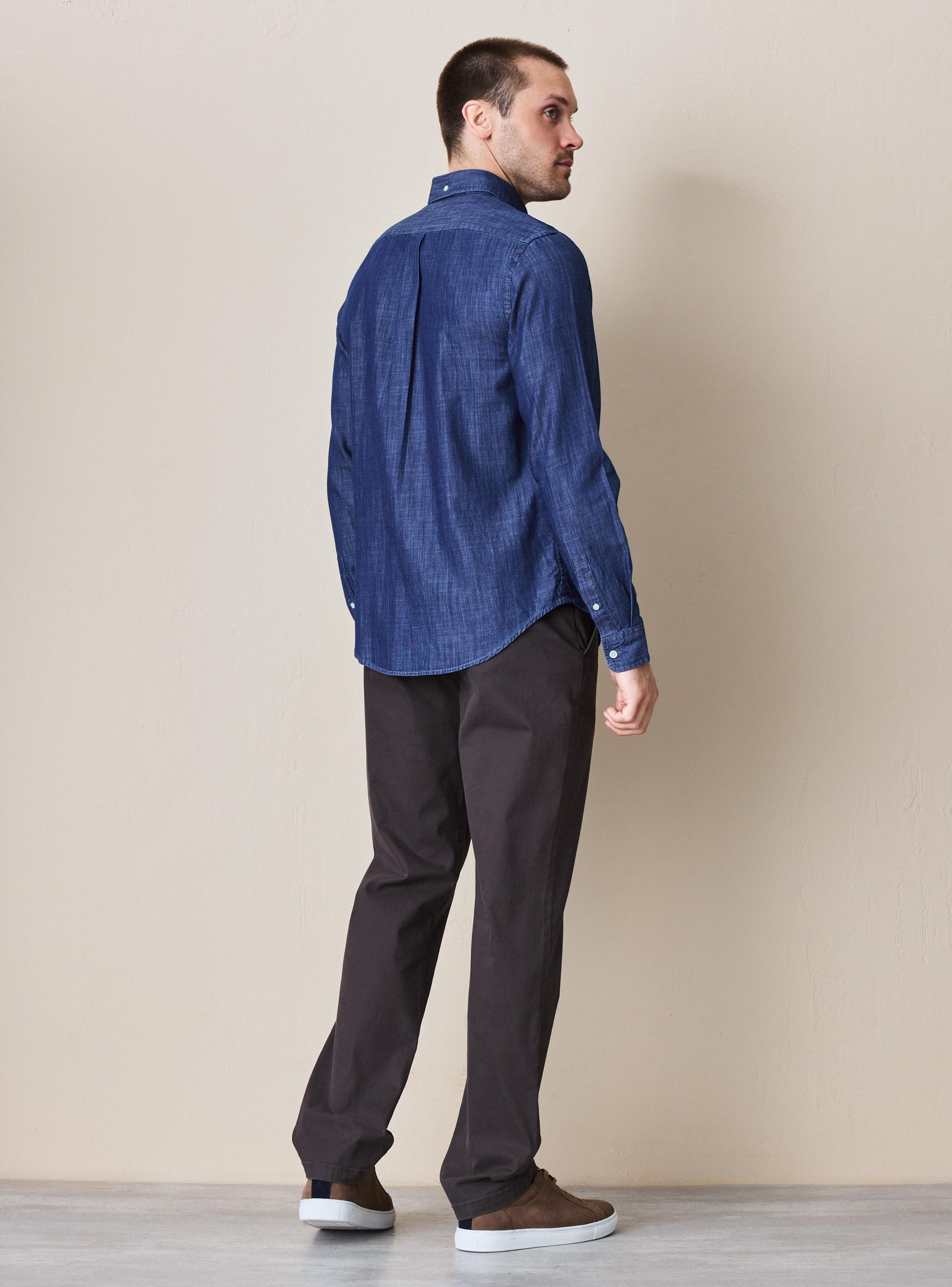 Camisa Manga Larga Denim Algodón-5