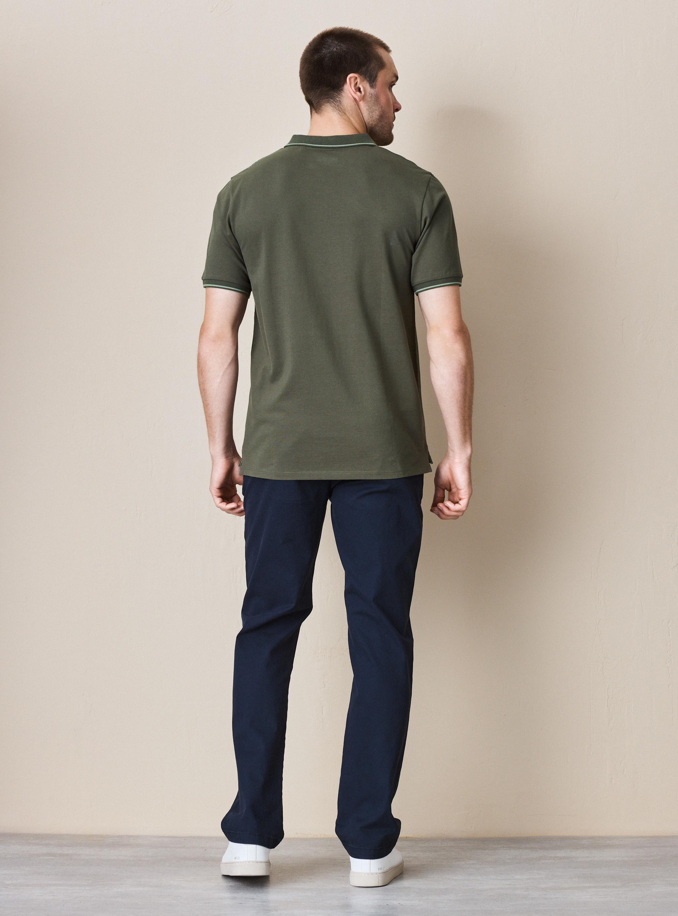 Polera Pique Manga Corta Detalle Cuello-5