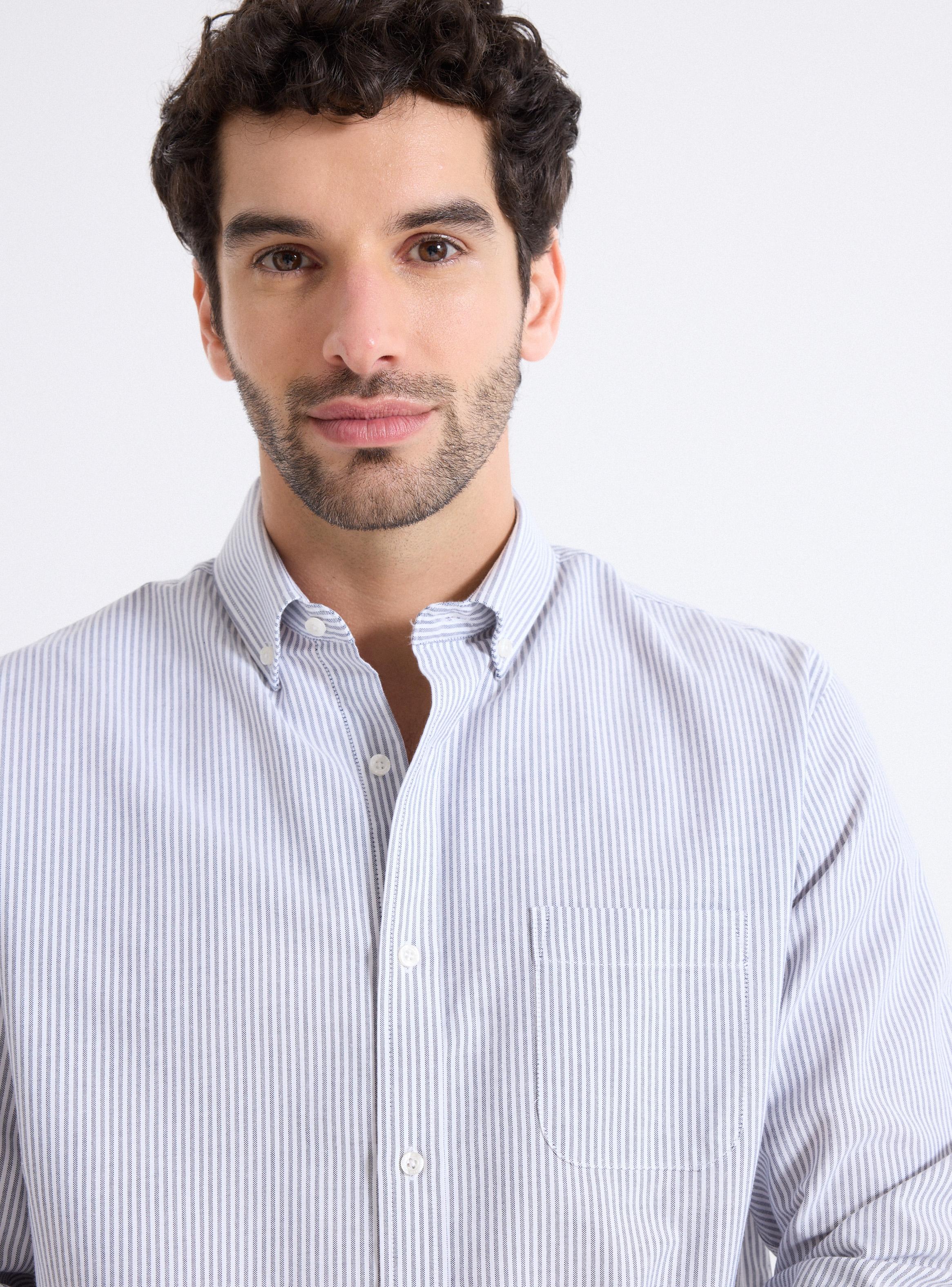 Camisa Semi Oxford Rayas-2