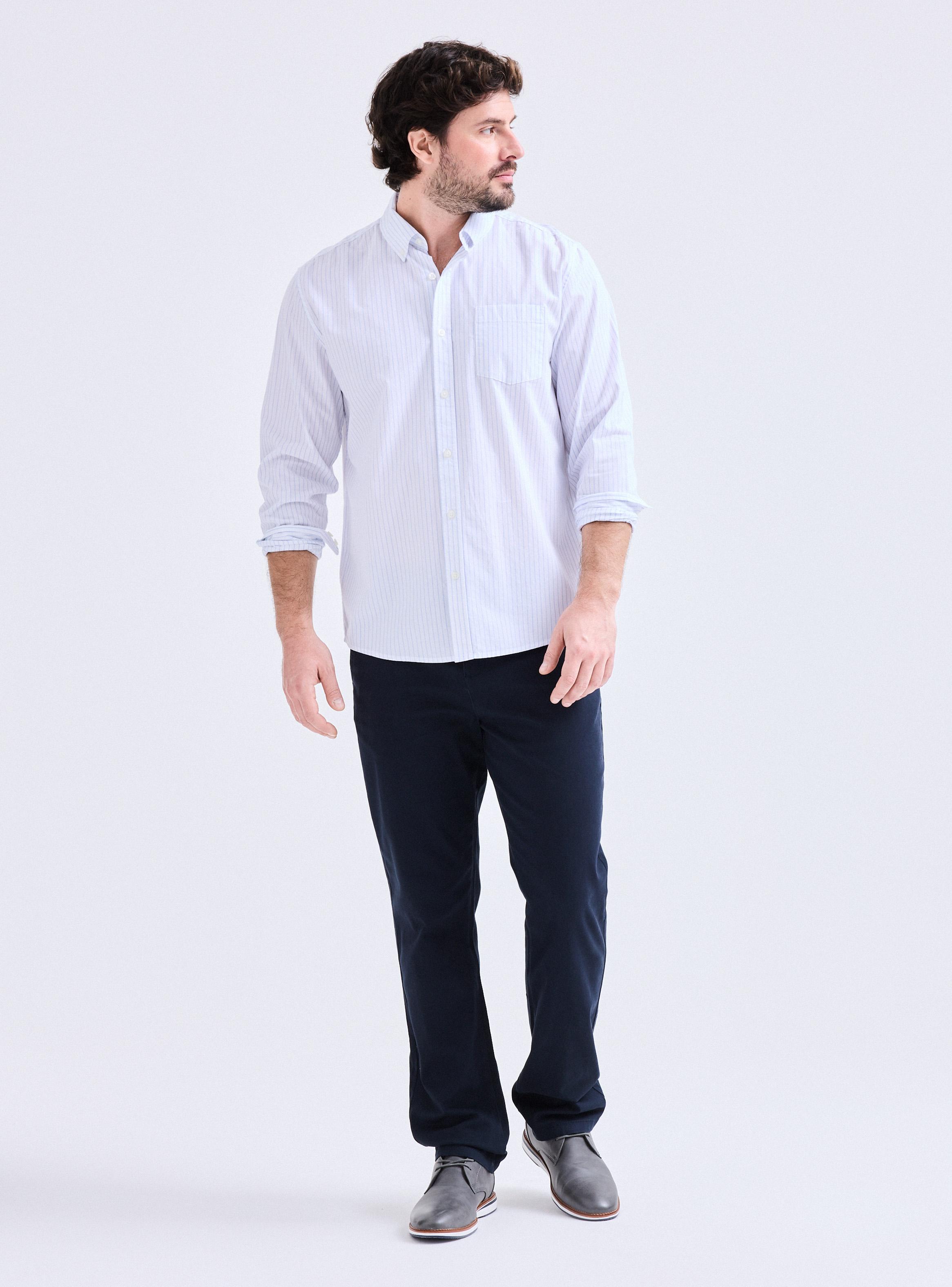 Camisa Manga Larga Líneas-4