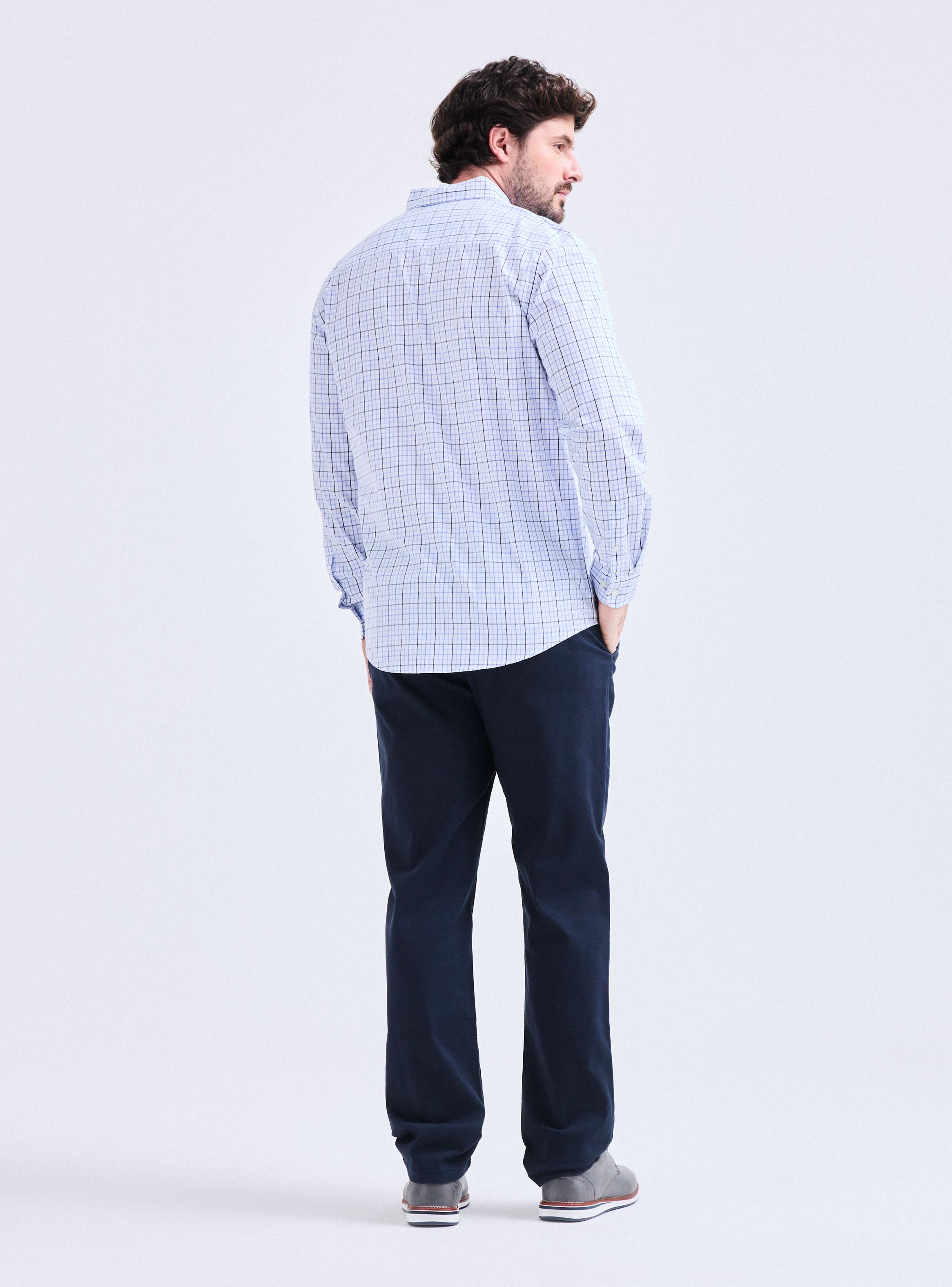 Camisa Manga Larga Cuadros Casual-5