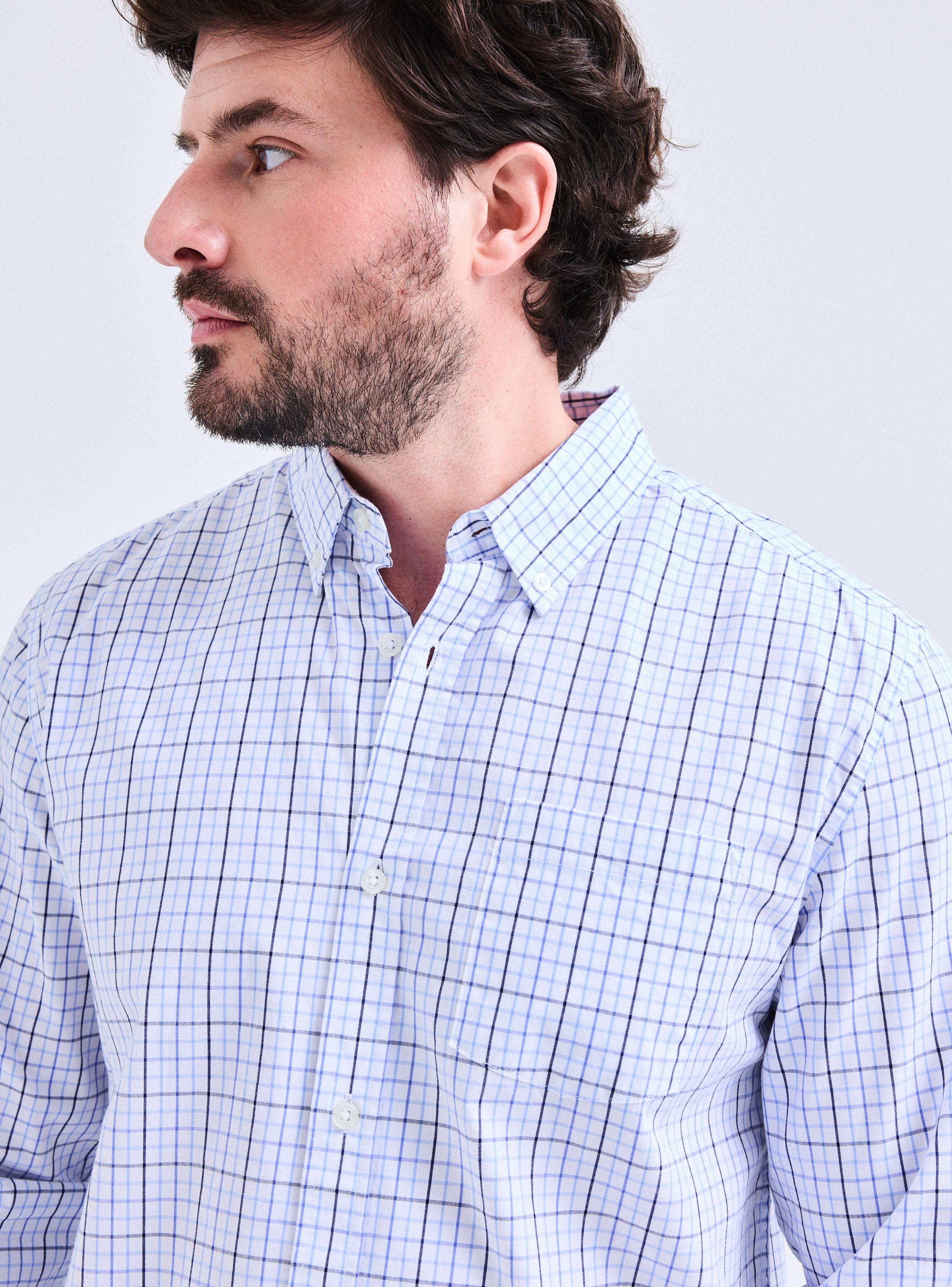 Camisa Manga Larga Cuadros Casual-2