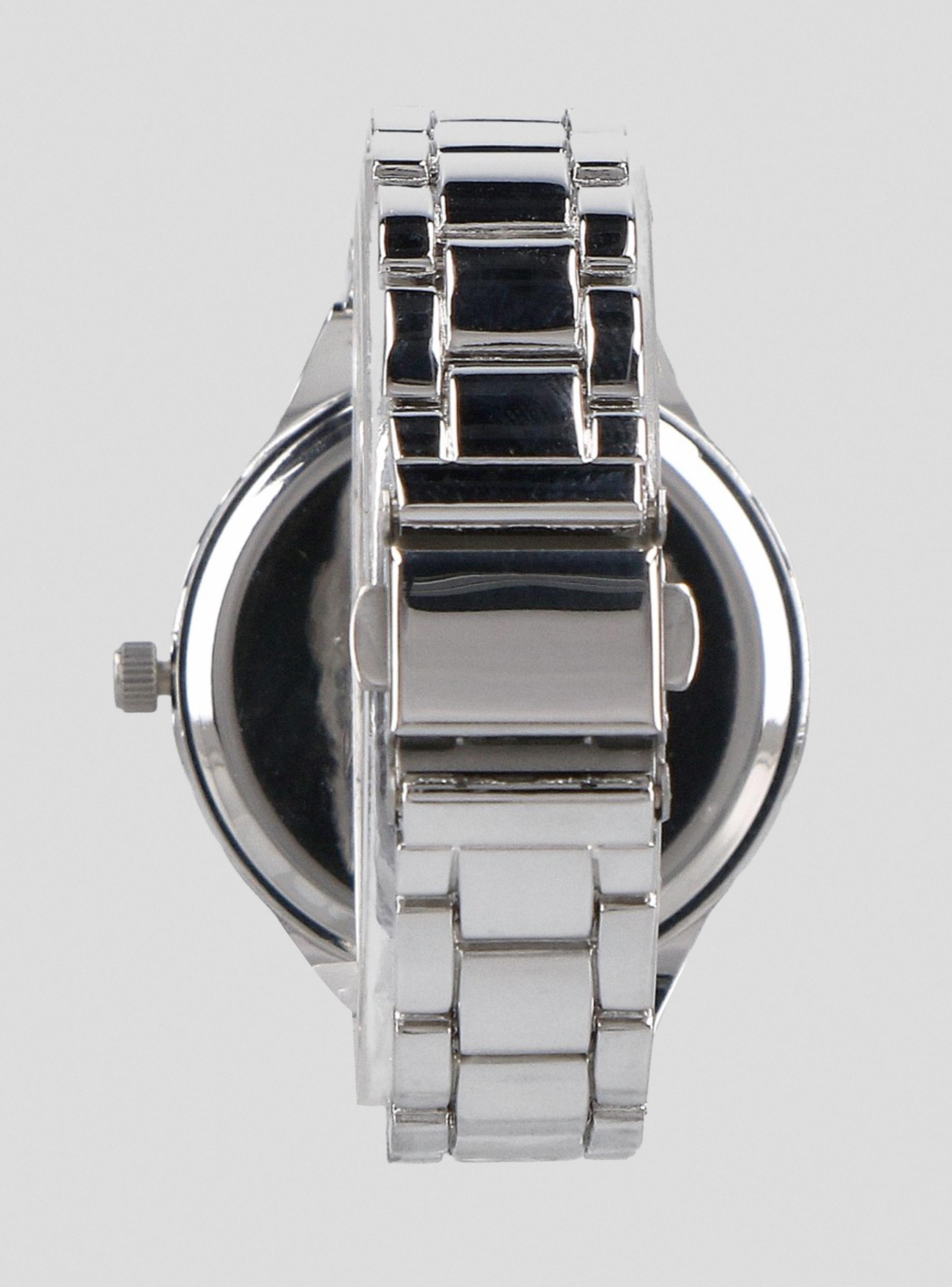 Pack Reloj Análogo Silver Mujer + Aros Plateados-3