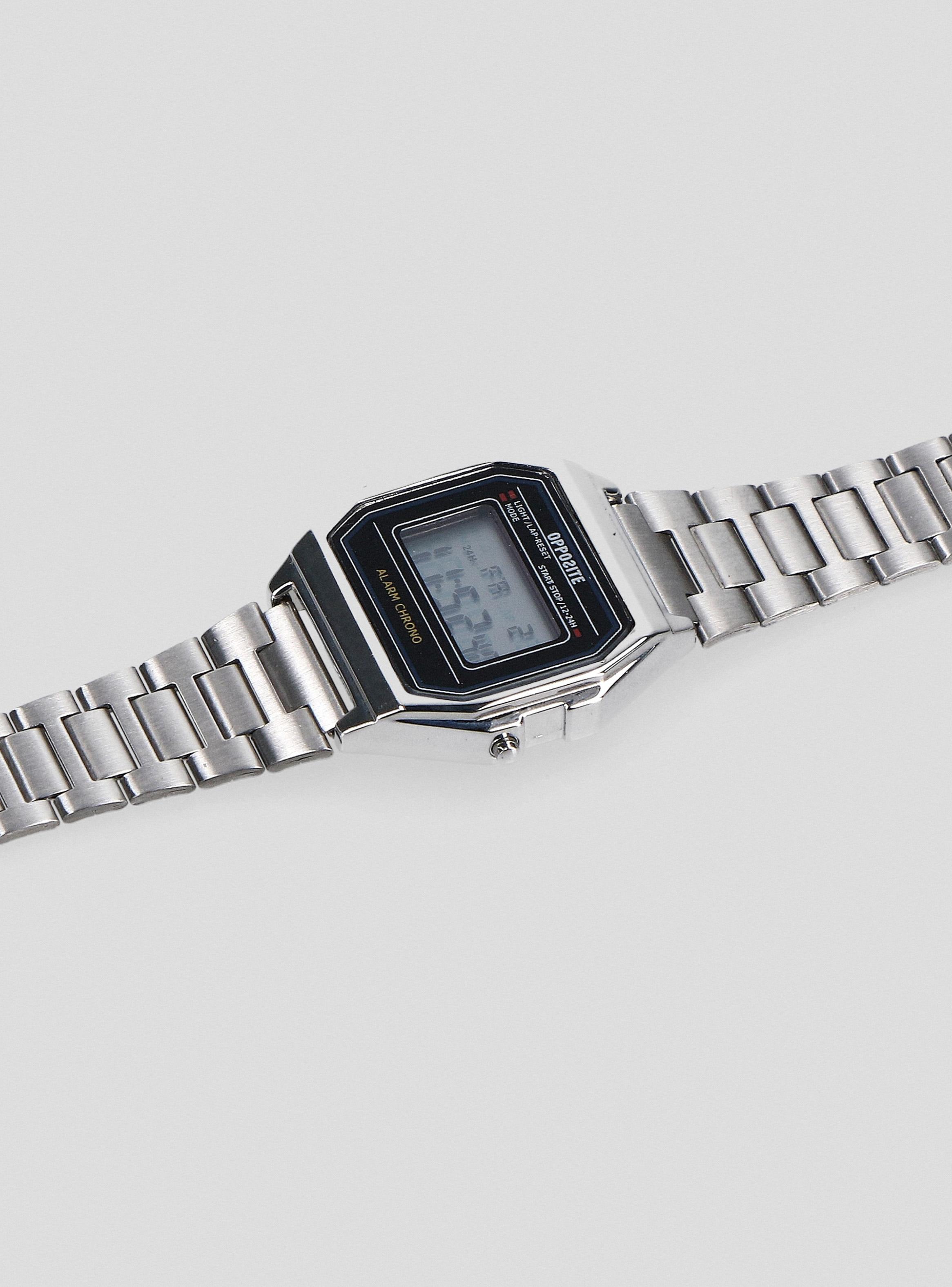 Reloj Digital Silver Mujer-2