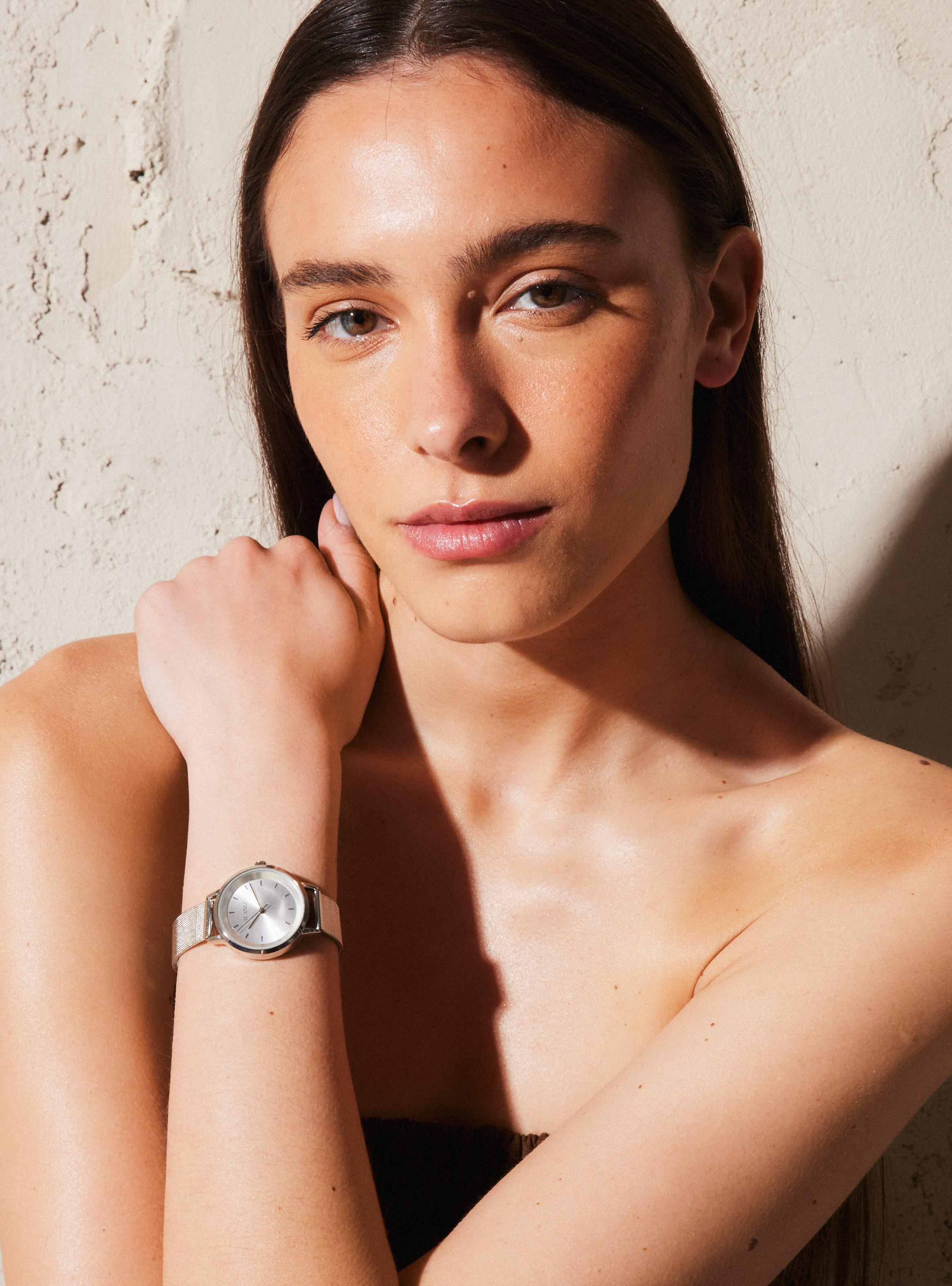 Reloj Análogo Silver Mujer-5